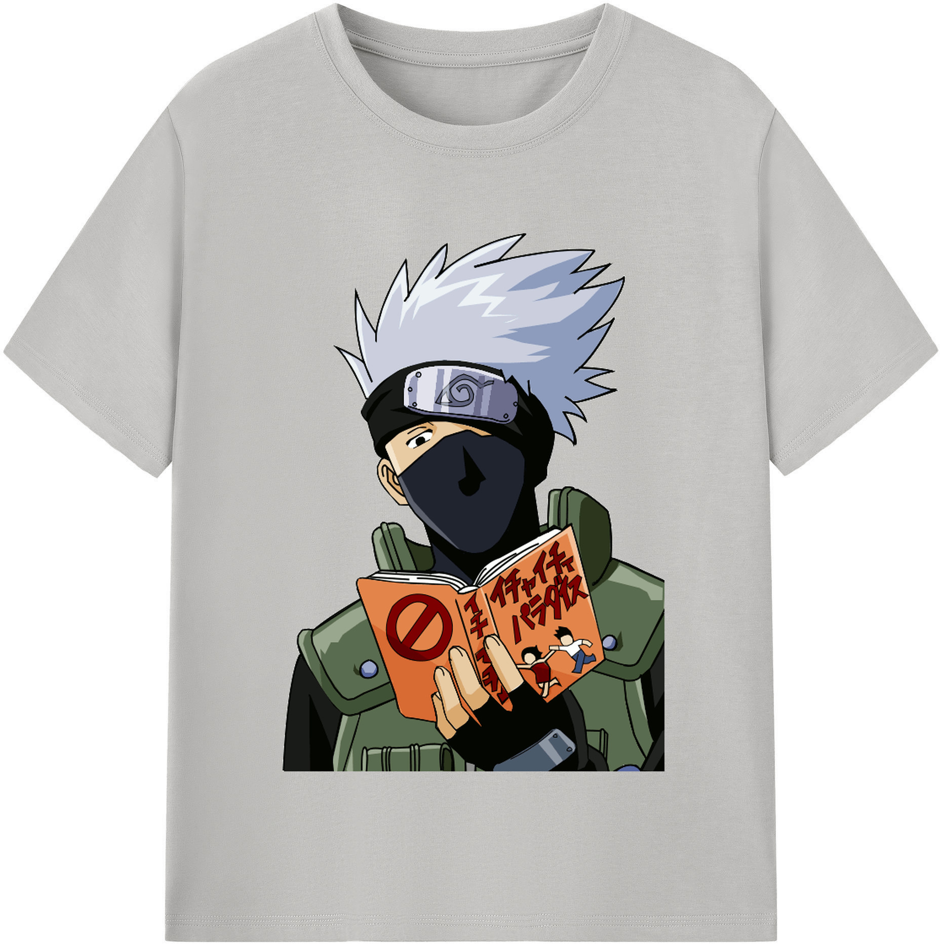 （画像用） NARUTO -ナルト- はたけ カカシ Hatake Kakashi レディースカジュアルプリントTシャツ（綿100％）
