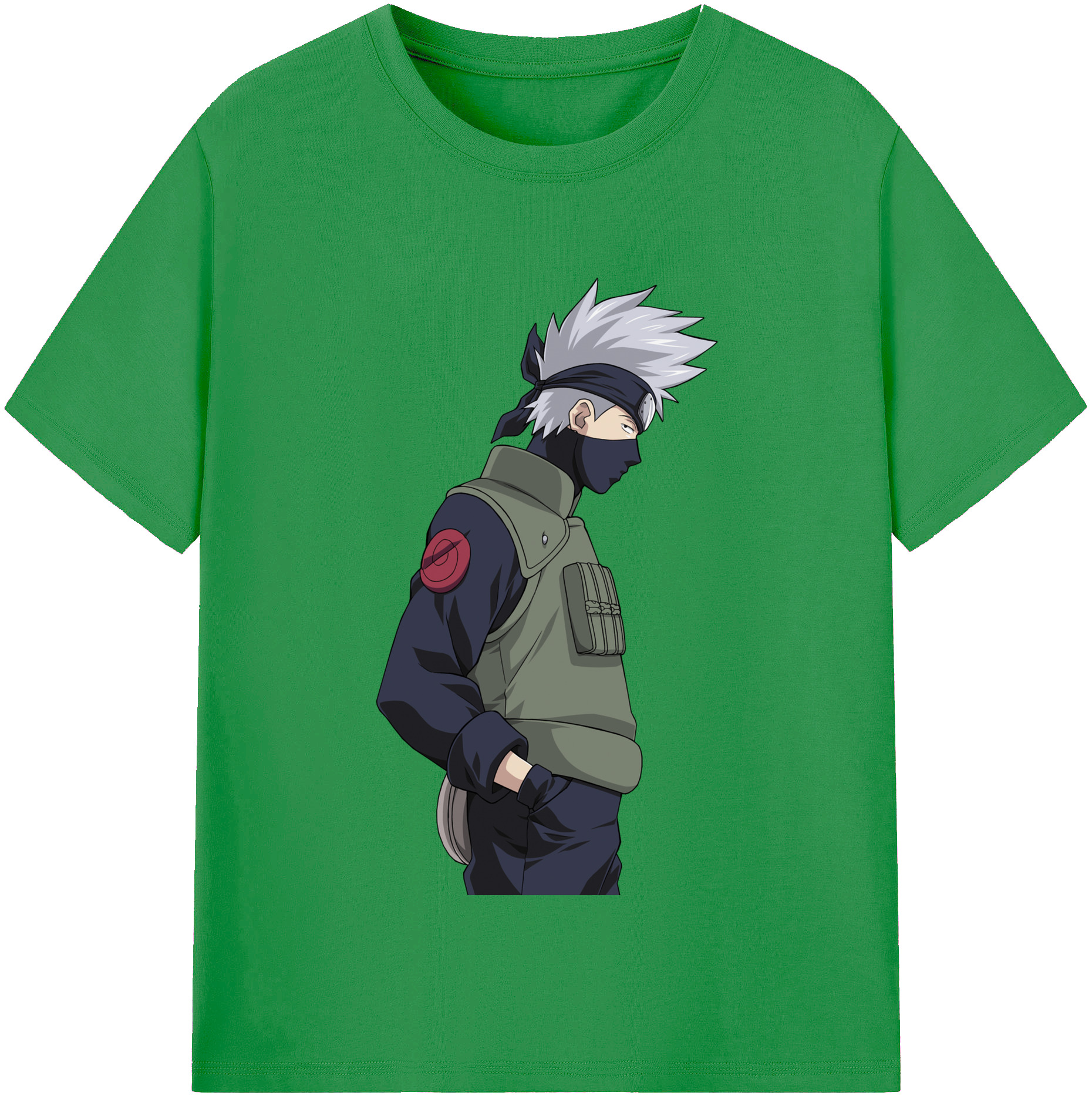 （画像用） NARUTO -ナルト- はたけ カカシ Hatake Kakashi レディースカジュアルプリントTシャツ（綿100％）