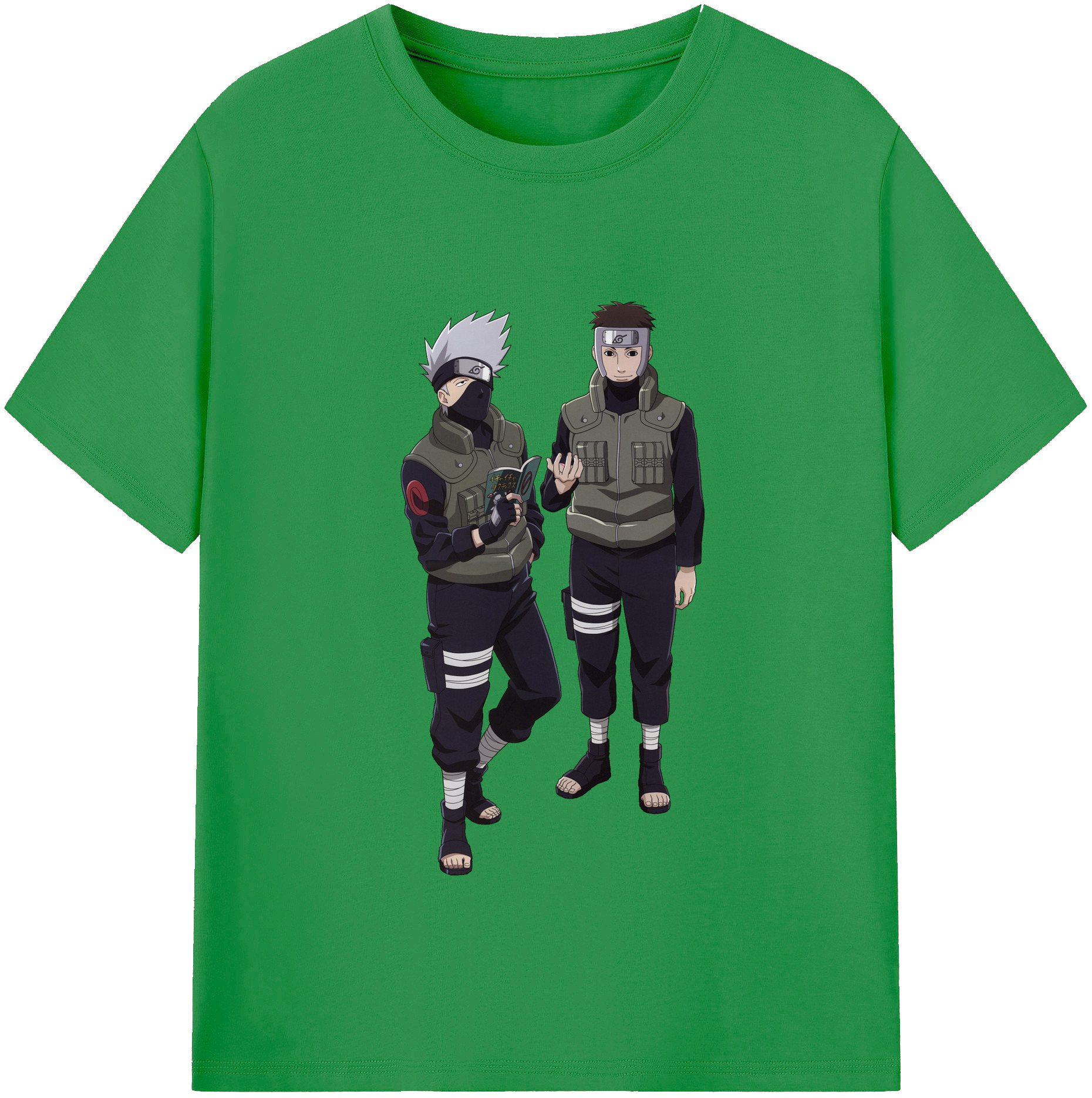 （画像用） NARUTO -ナルト- はたけ カカシ Hatake Kakashi レディースカジュアルプリントTシャツ（綿100％）