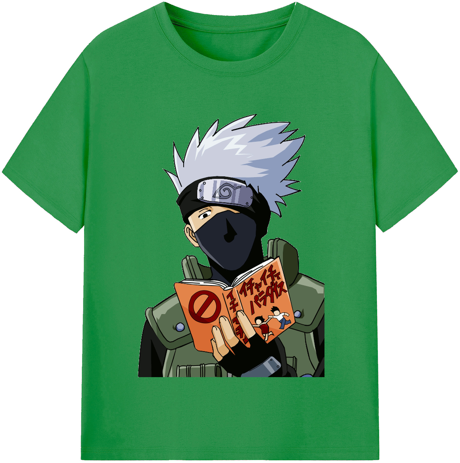 （画像用） NARUTO -ナルト- はたけ カカシ Hatake Kakashi レディースカジュアルプリントTシャツ（綿100％）