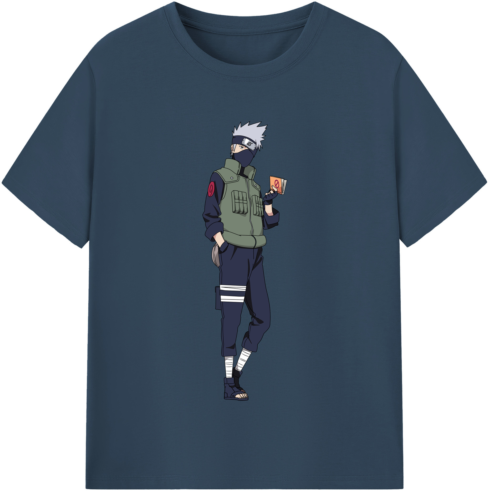 （画像用） NARUTO -ナルト- はたけ カカシ Hatake Kakashi レディースカジュアルプリントTシャツ（綿100％）