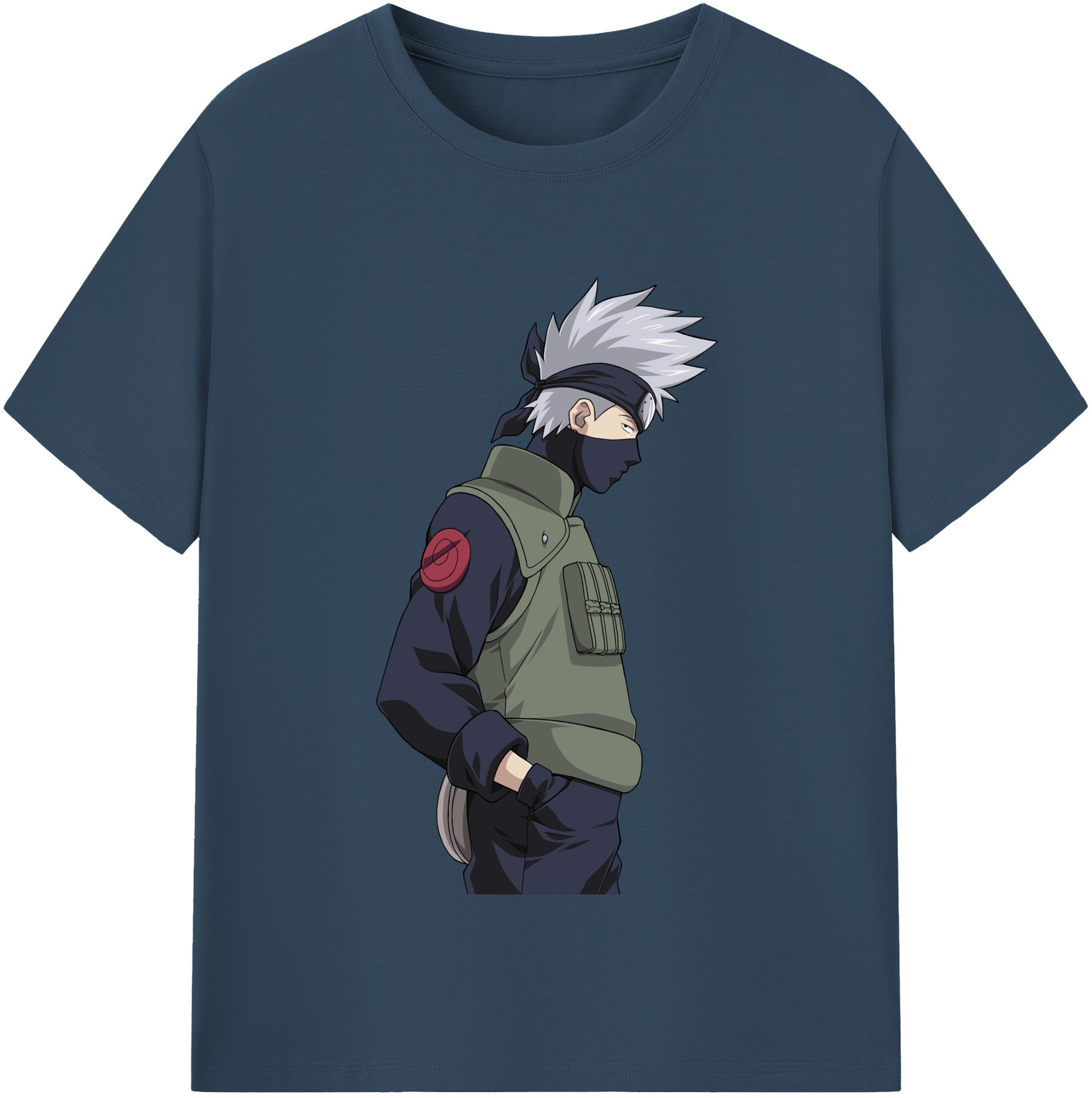 （画像用） NARUTO -ナルト- はたけ カカシ Hatake Kakashi レディースカジュアルプリントTシャツ（綿100％）