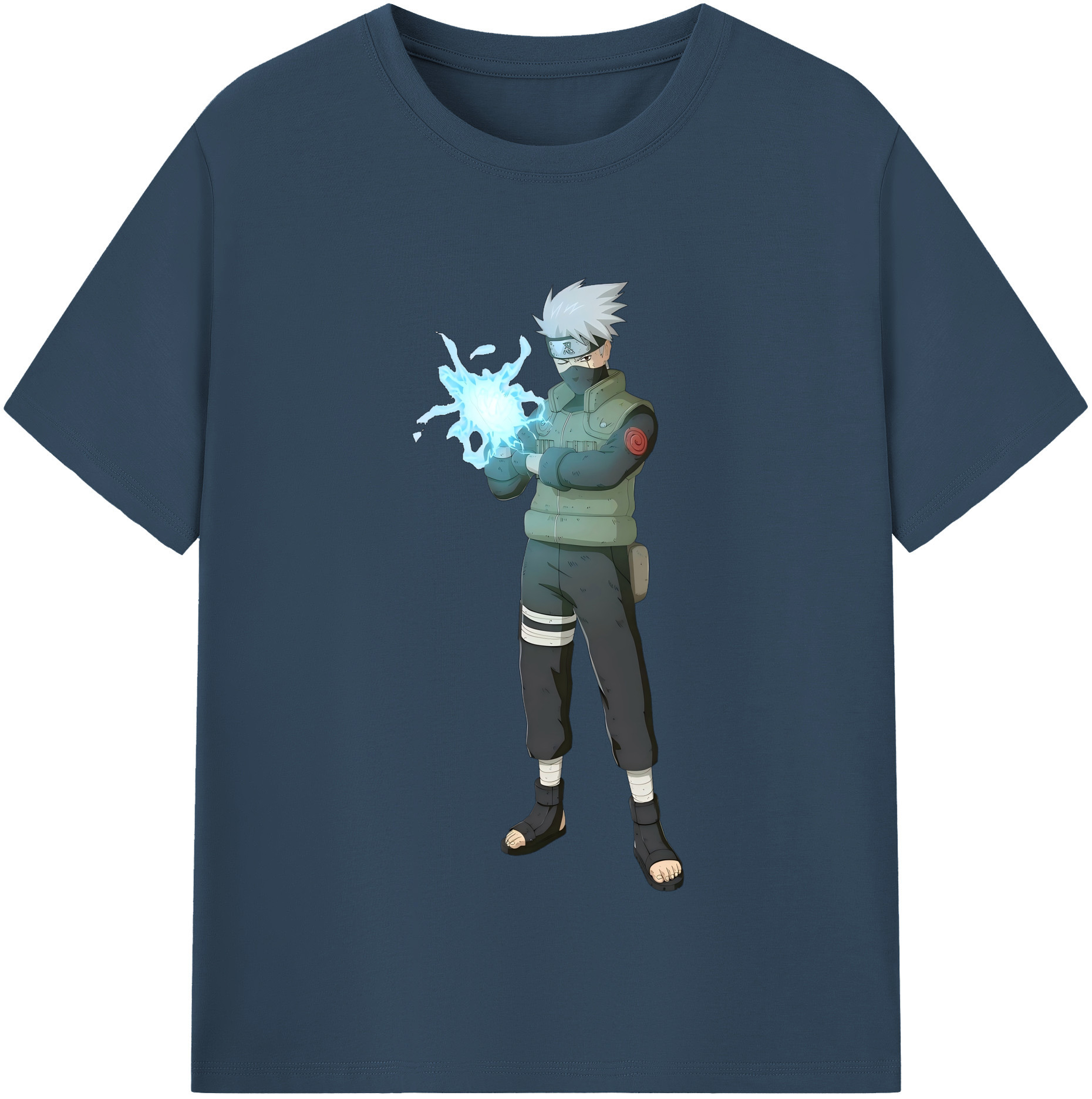 （画像用） NARUTO -ナルト- はたけ カカシ Hatake Kakashi レディースカジュアルプリントTシャツ（綿100％）