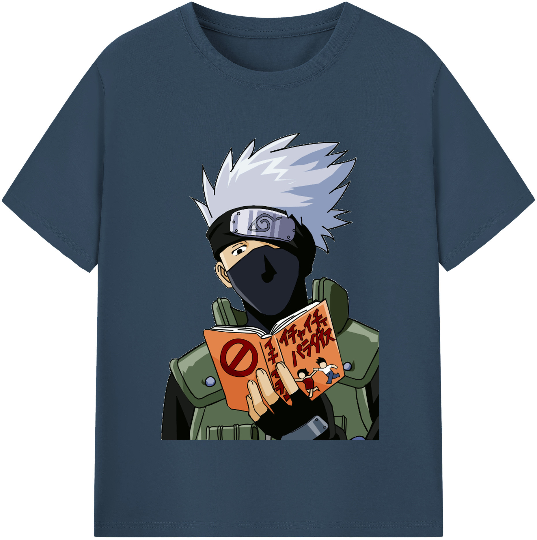 （画像用） NARUTO -ナルト- はたけ カカシ Hatake Kakashi レディースカジュアルプリントTシャツ（綿100％）