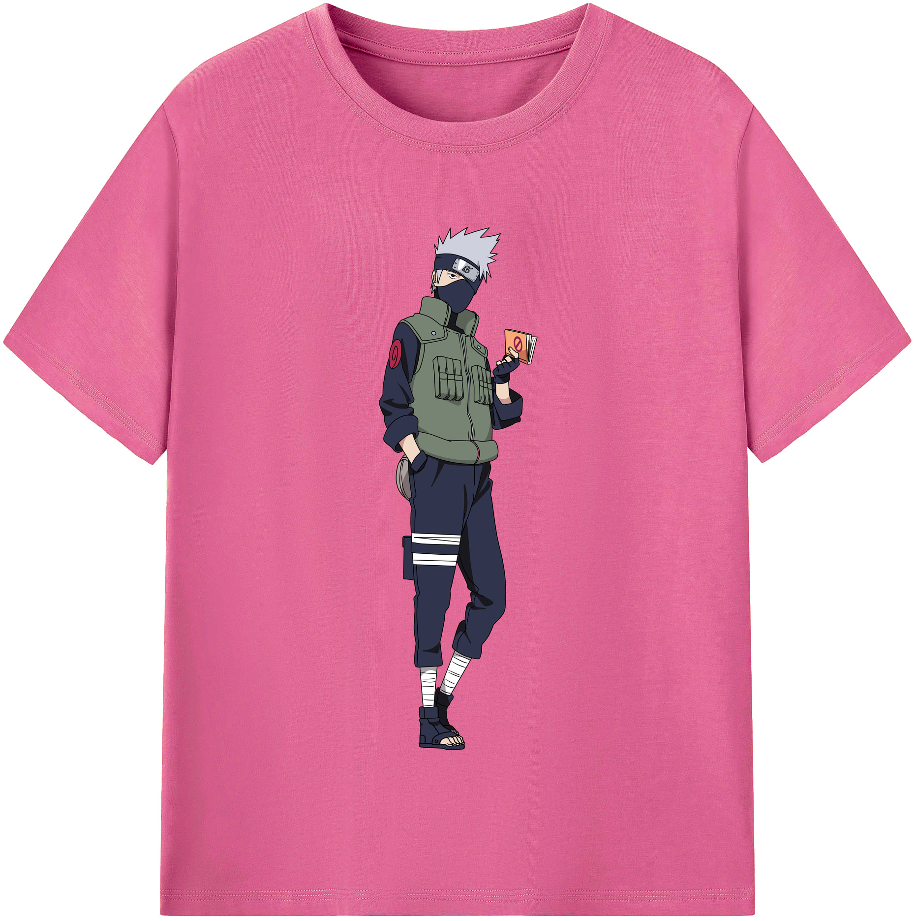 （画像用） NARUTO -ナルト- はたけ カカシ Hatake Kakashi レディースカジュアルプリントTシャツ（綿100％）