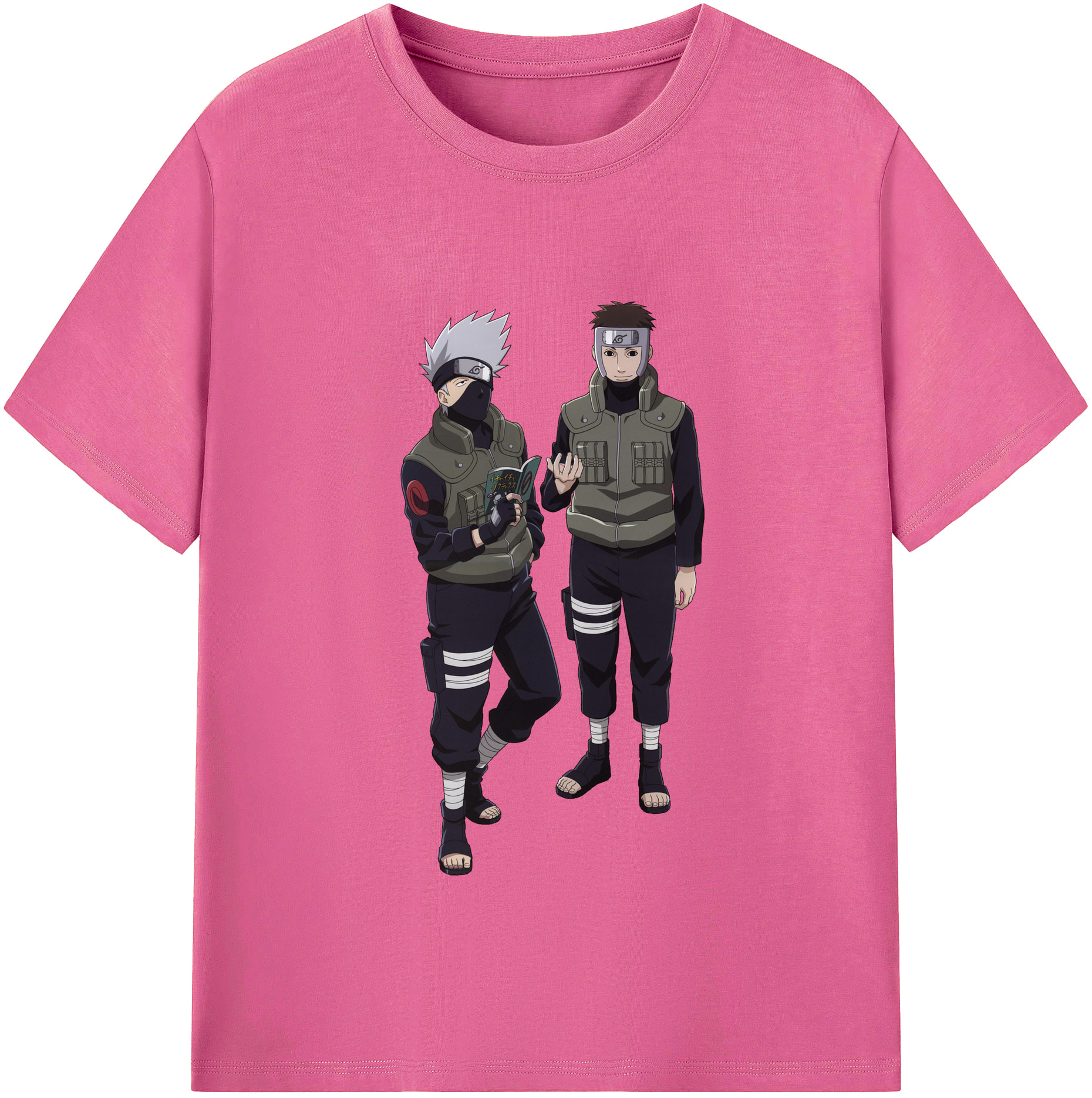 （画像用） NARUTO -ナルト- はたけ カカシ Hatake Kakashi レディースカジュアルプリントTシャツ（綿100％）