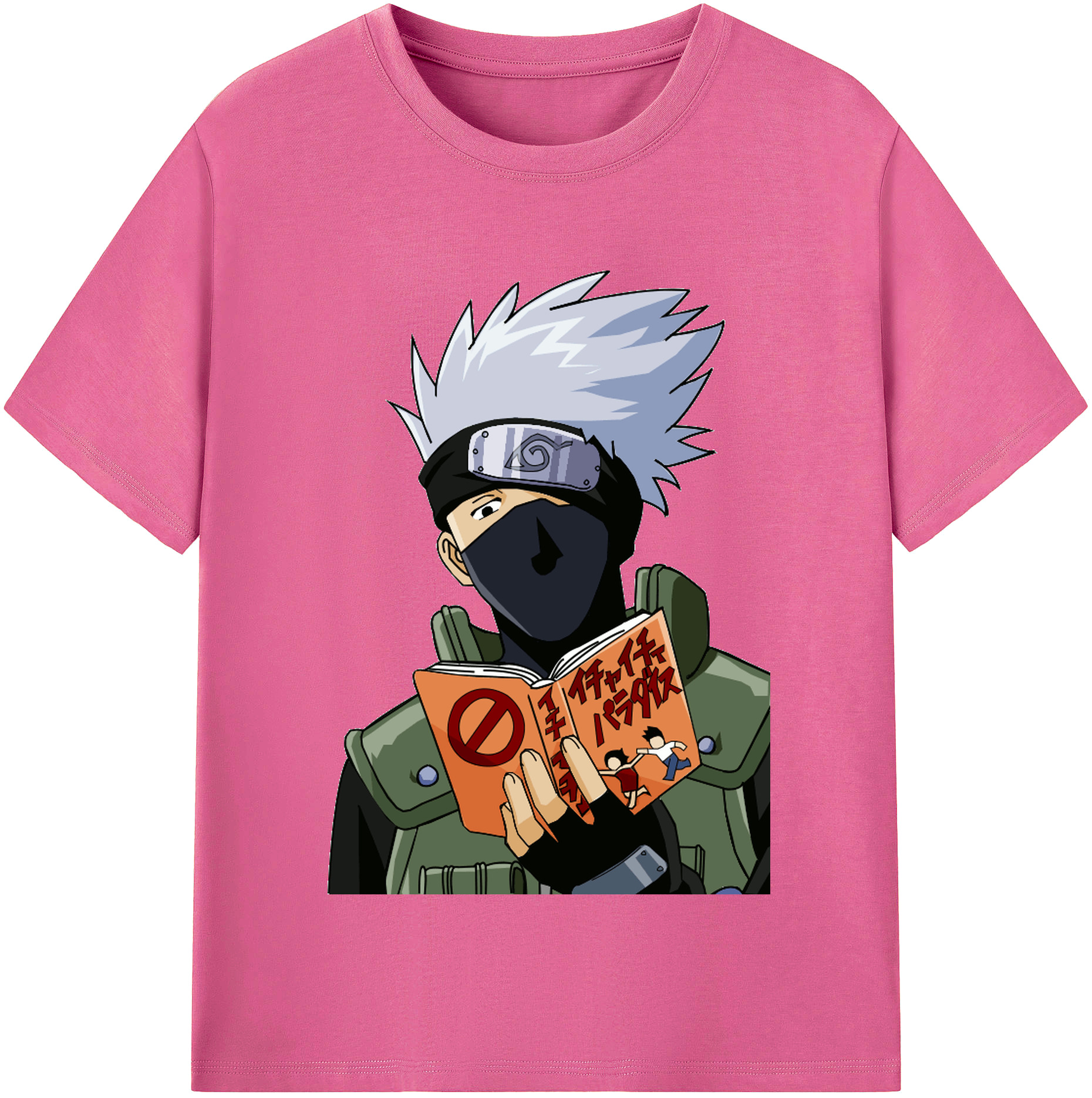（画像用） NARUTO -ナルト- はたけ カカシ Hatake Kakashi レディースカジュアルプリントTシャツ（綿100％）