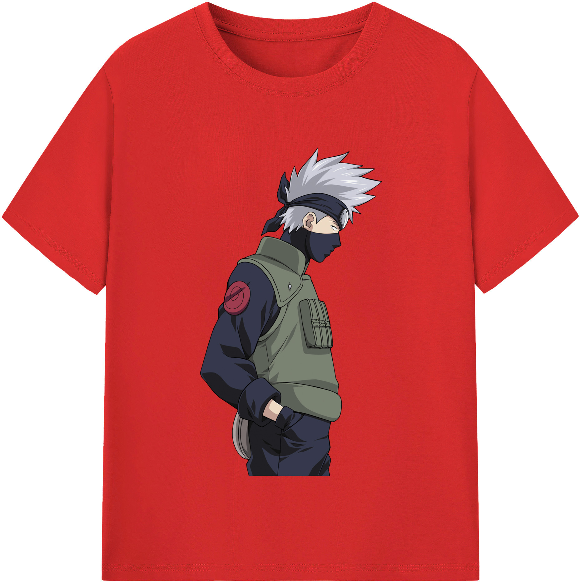 （画像用） NARUTO -ナルト- はたけ カカシ Hatake Kakashi レディースカジュアルプリントTシャツ（綿100％）
