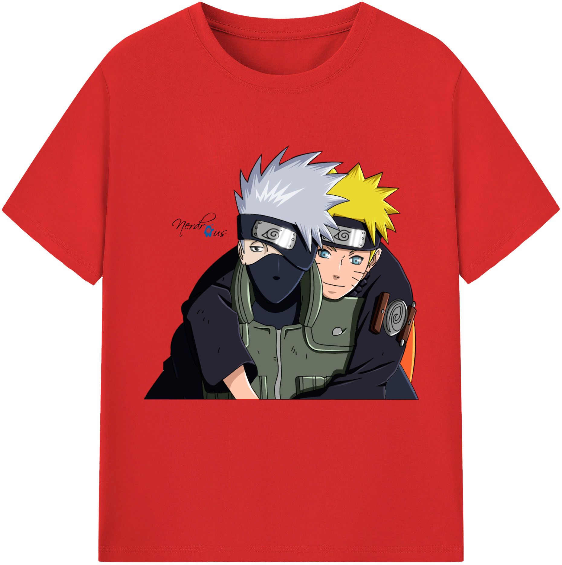 （画像用） NARUTO -ナルト- はたけ カカシ Hatake Kakashi レディースカジュアルプリントTシャツ（綿100％）