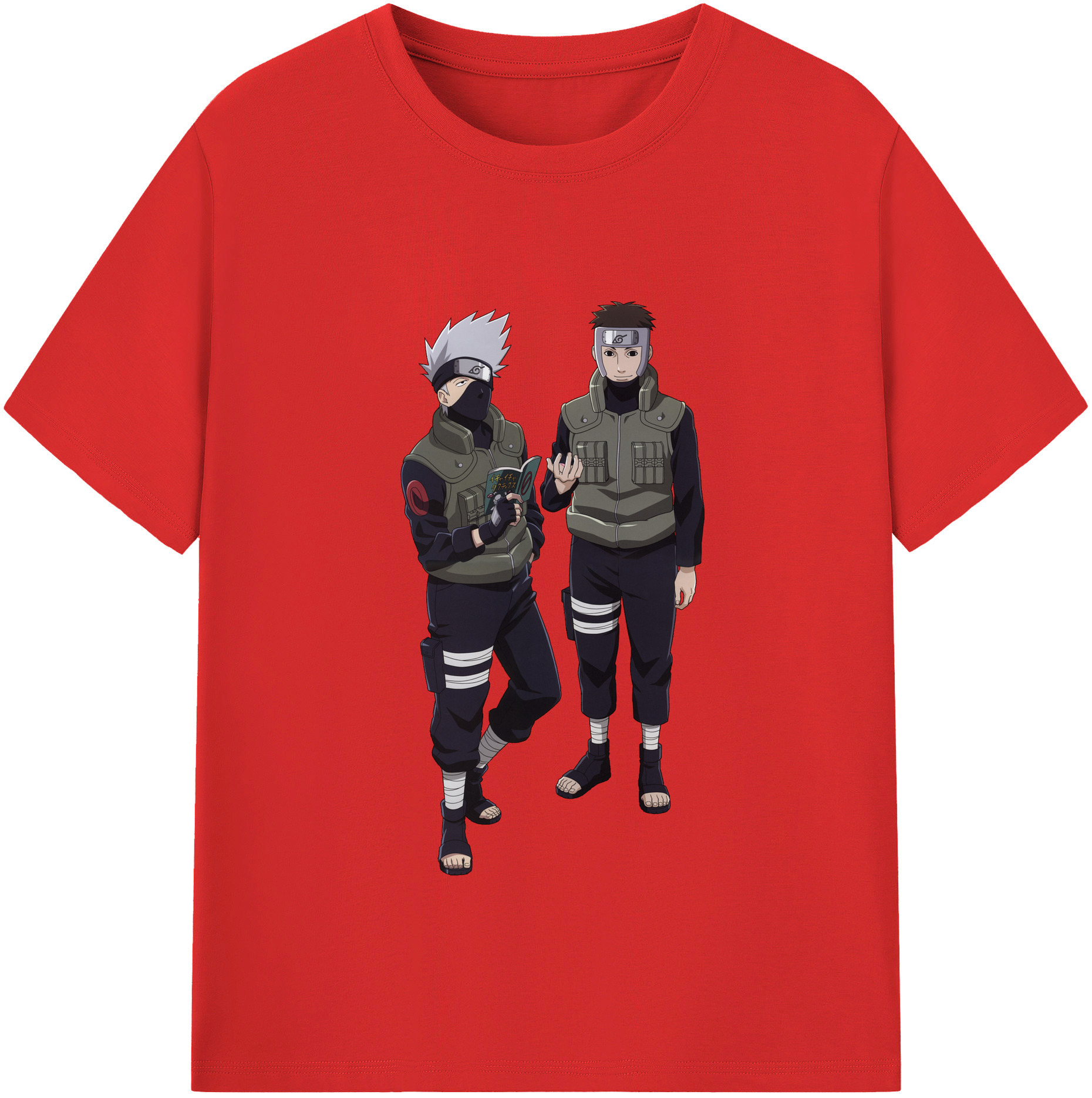 （画像用） NARUTO -ナルト- はたけ カカシ Hatake Kakashi レディースカジュアルプリントTシャツ（綿100％）
