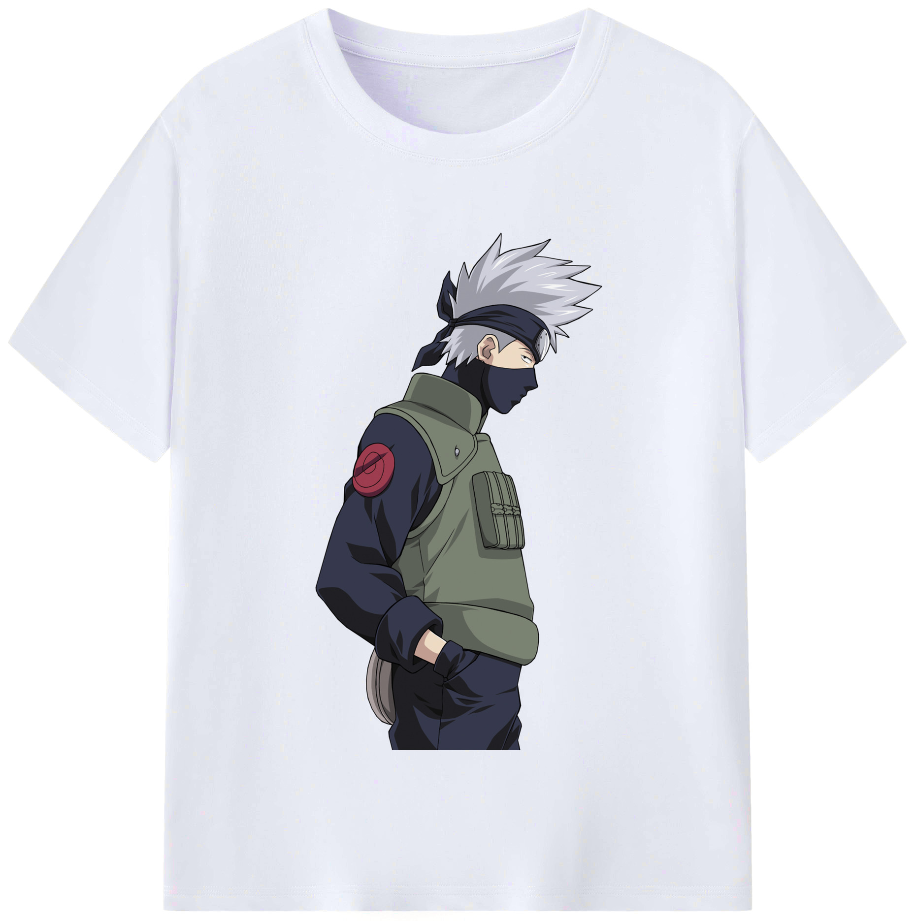 （画像用） NARUTO -ナルト- はたけ カカシ Hatake Kakashi レディースカジュアルプリントTシャツ（綿100％）