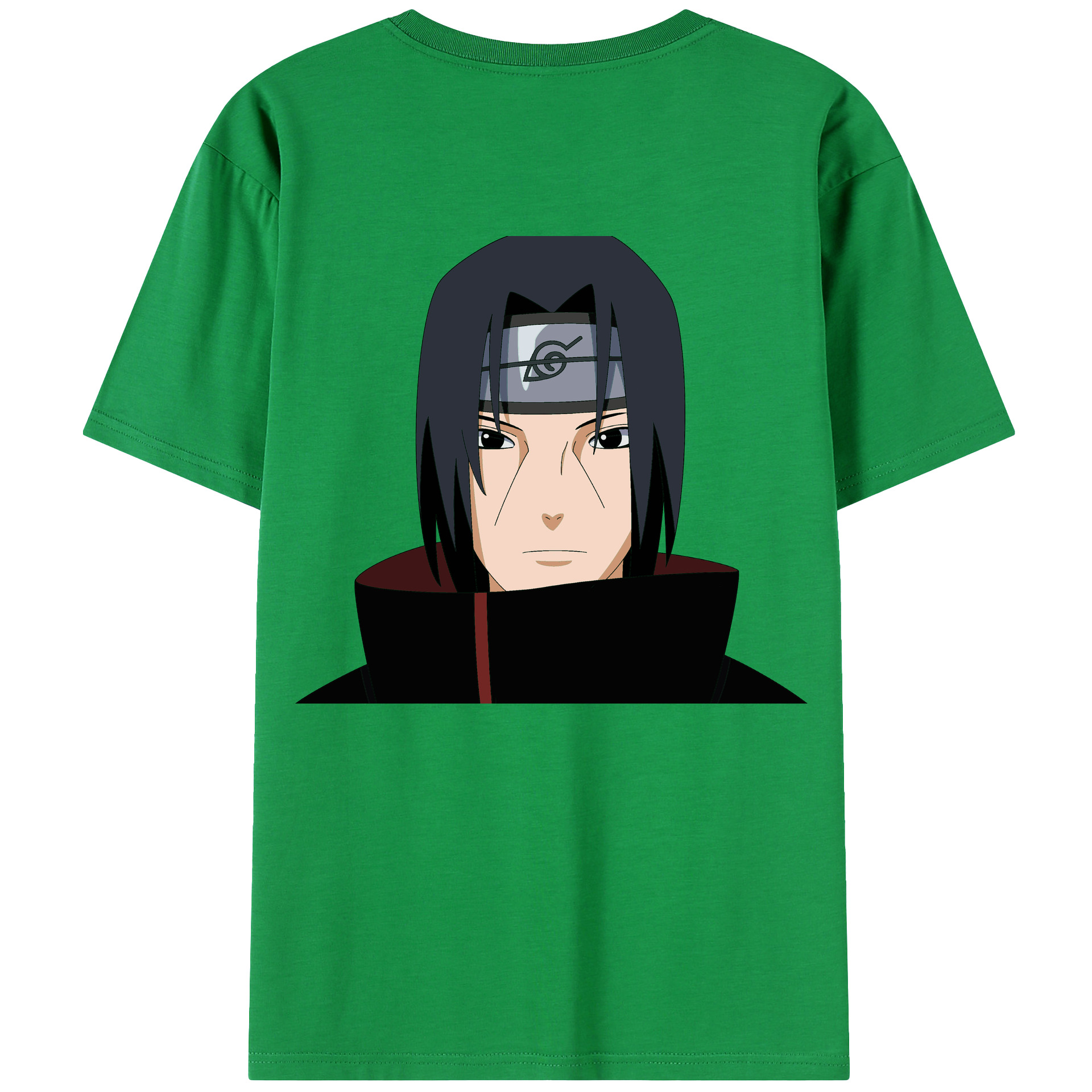 （画像用） NARUTO -ナルト- うちは イタチ Uchiha Itachi 綿100％ メンズ半袖Tシャツ（バックプリント） 通気性