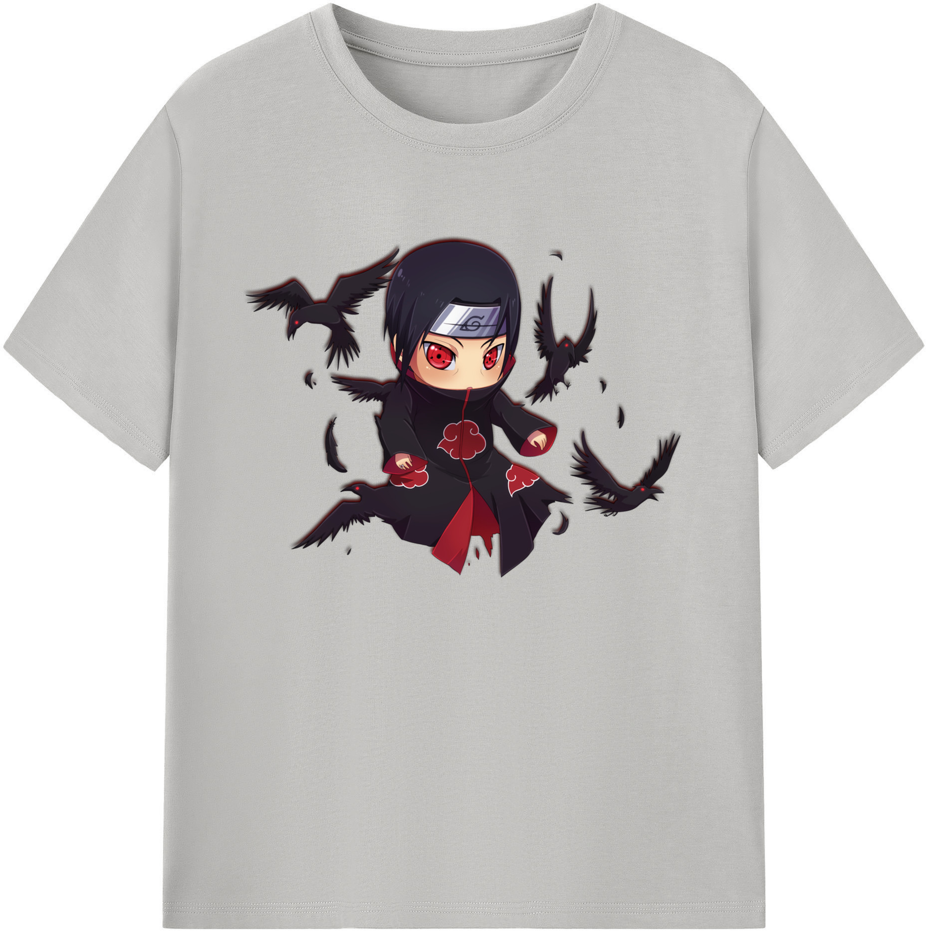 （画像用） NARUTO -ナルト- うちは イタチ Uchiha Itachi 綿100％ メンズ半袖Tシャツ｜肌触りやわらか＆通気性