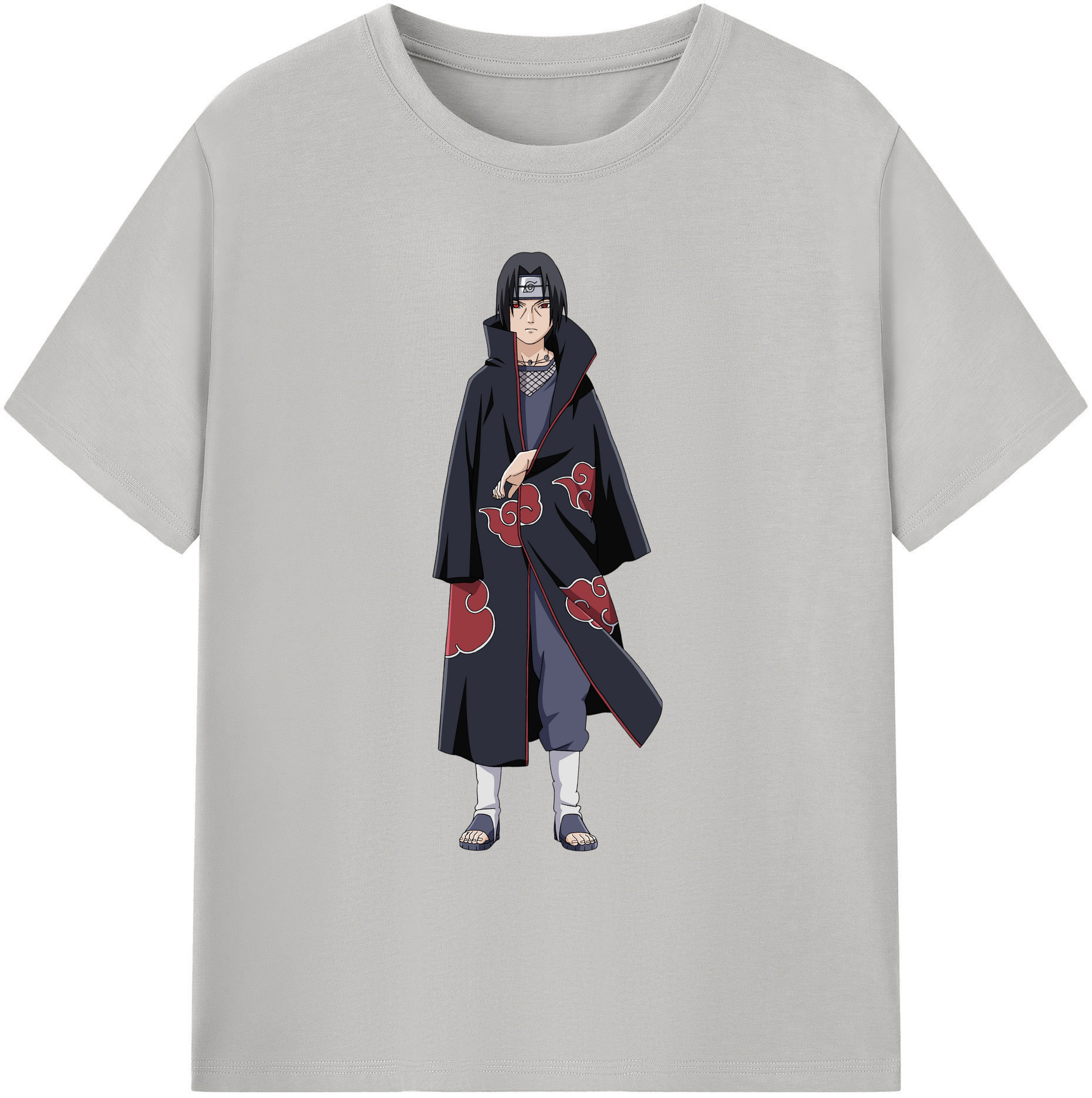 （画像用） NARUTO -ナルト- うちは イタチ Uchiha Itachi 綿100％ メンズ半袖Tシャツ｜肌触りやわらか＆通気性