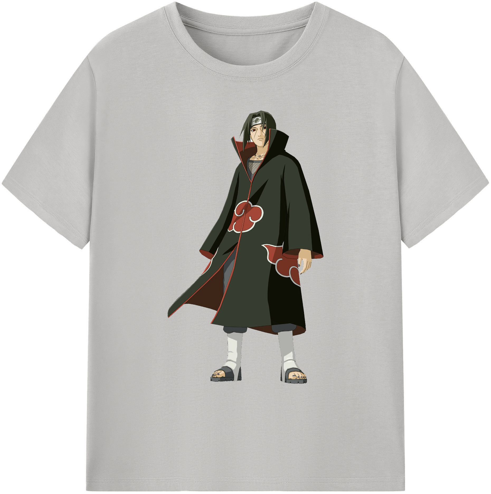 （画像用） NARUTO -ナルト- うちは イタチ Uchiha Itachi 綿100％ メンズ半袖Tシャツ｜肌触りやわらか＆通気性