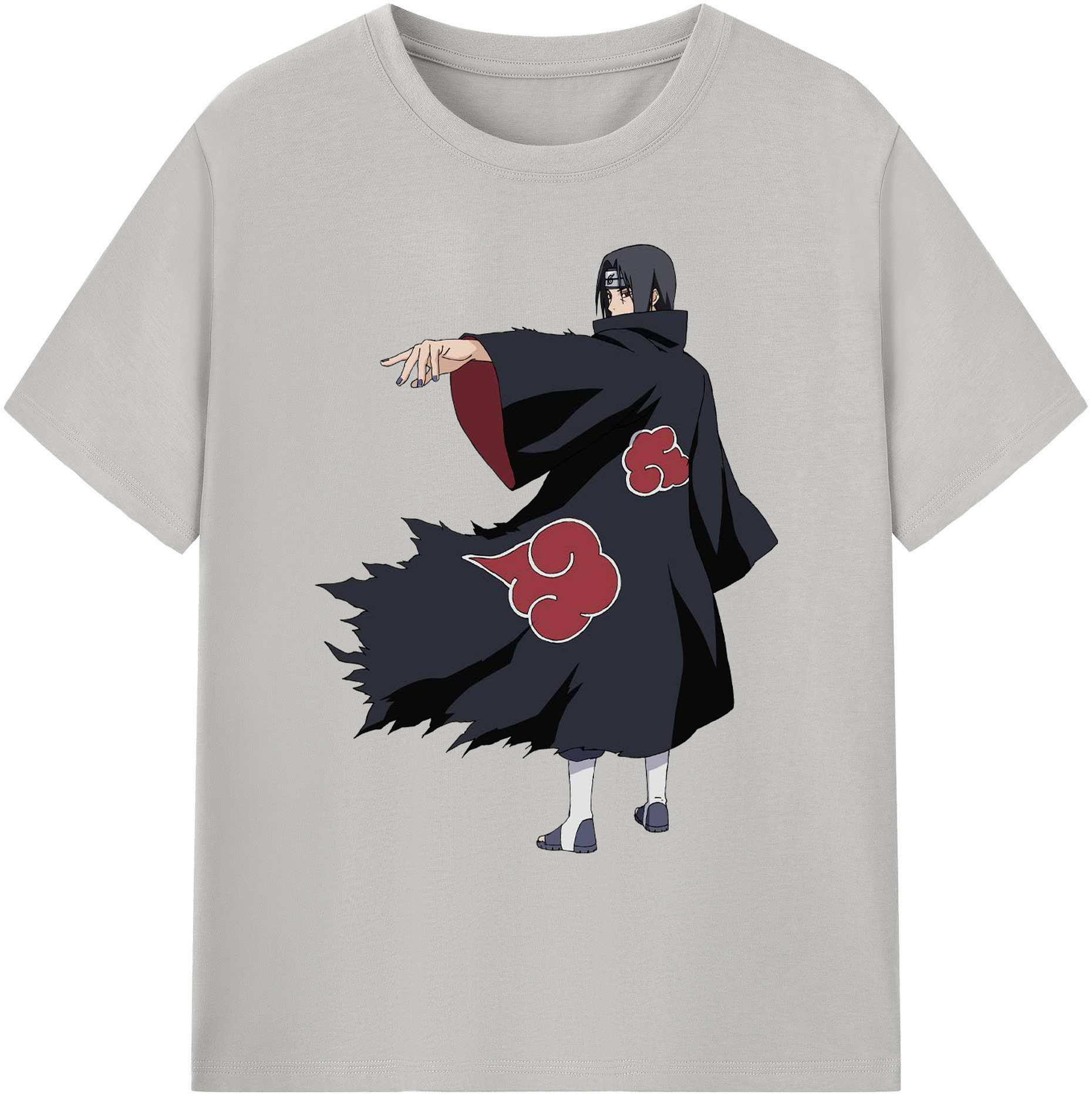 （画像用） NARUTO -ナルト- うちは イタチ Uchiha Itachi 綿100％ メンズ半袖Tシャツ｜肌触りやわらか＆通気性