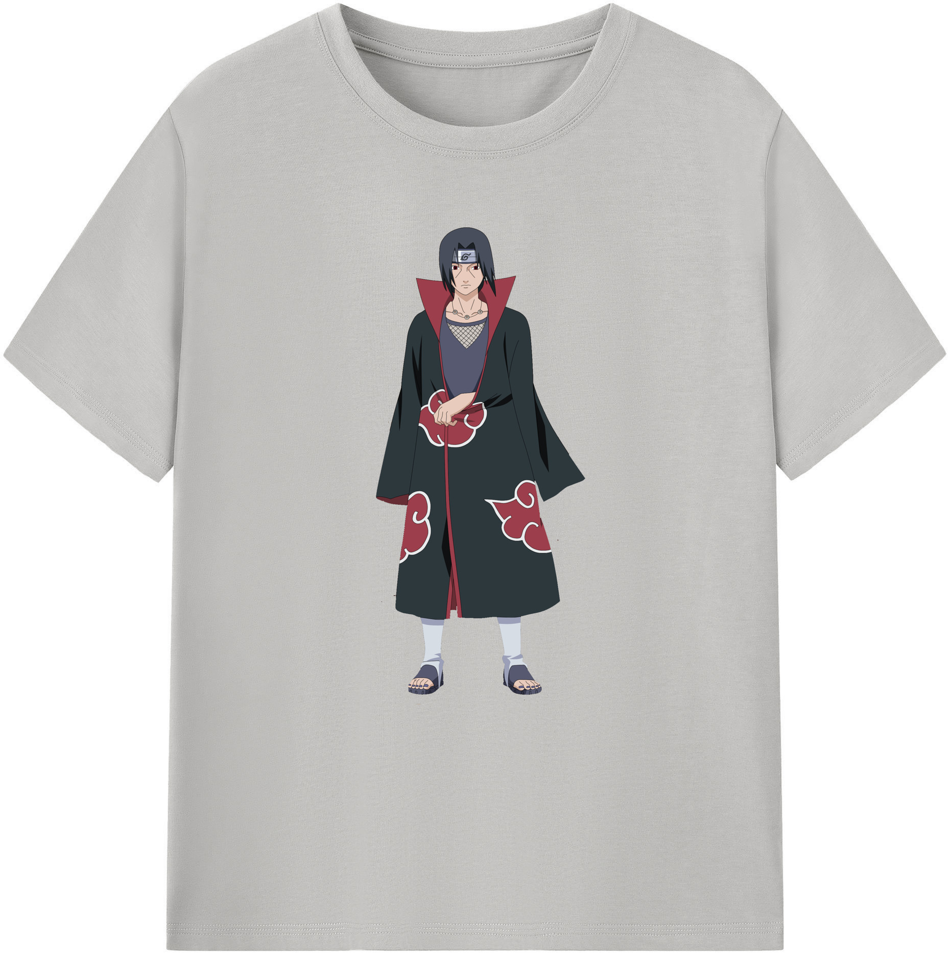 （画像用） NARUTO -ナルト- うちは イタチ Uchiha Itachi 綿100％ メンズ半袖Tシャツ｜肌触りやわらか＆通気性