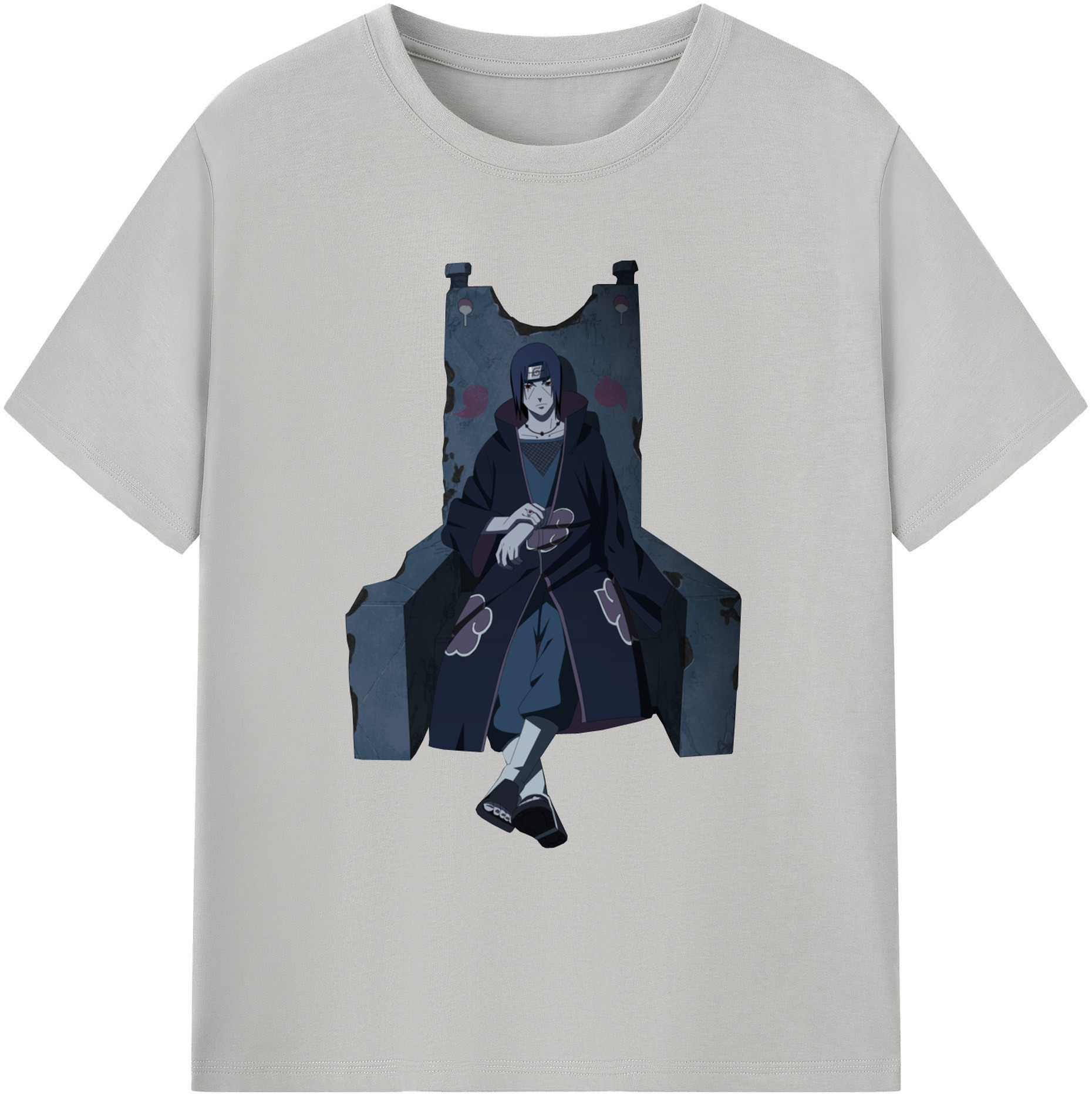 （画像用） NARUTO -ナルト- うちは イタチ Uchiha Itachi 綿100％ メンズ半袖Tシャツ｜肌触りやわらか＆通気性
