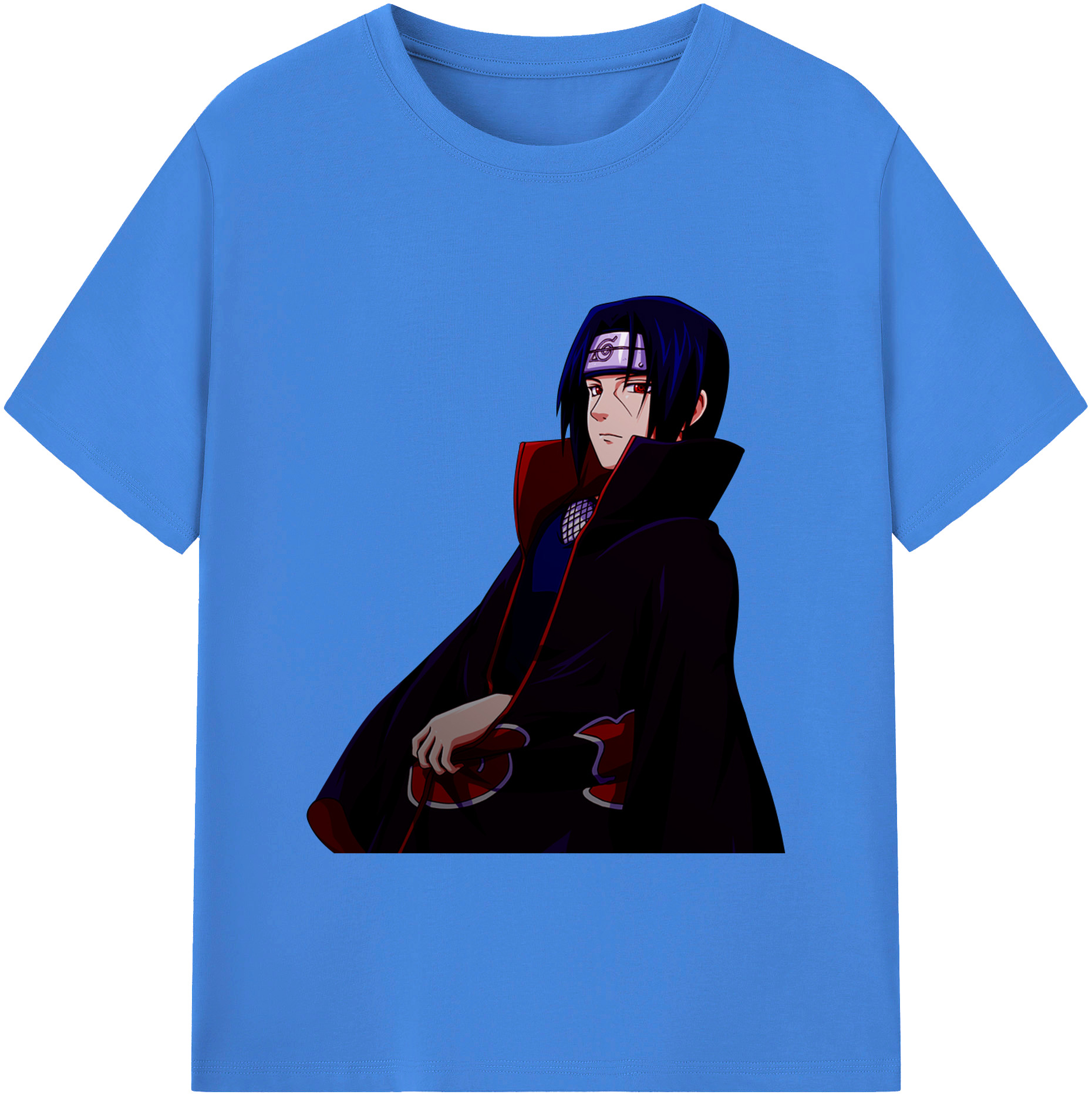 （画像用） NARUTO -ナルト- うちは イタチ Uchiha Itachi 綿100％ メンズ半袖Tシャツ｜肌触りやわらか＆通気性