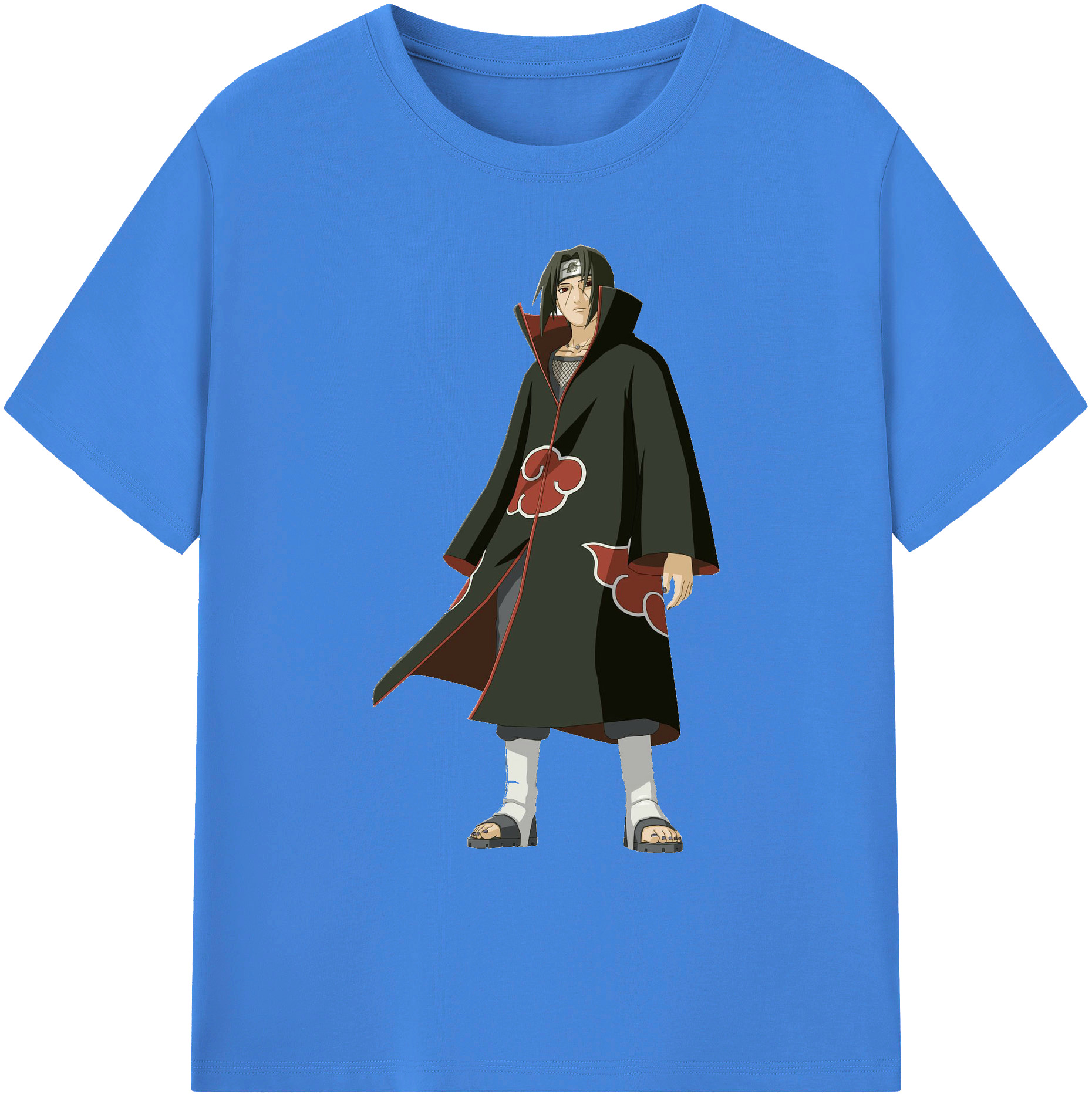 （画像用） NARUTO -ナルト- うちは イタチ Uchiha Itachi 綿100％ メンズ半袖Tシャツ｜肌触りやわらか＆通気性