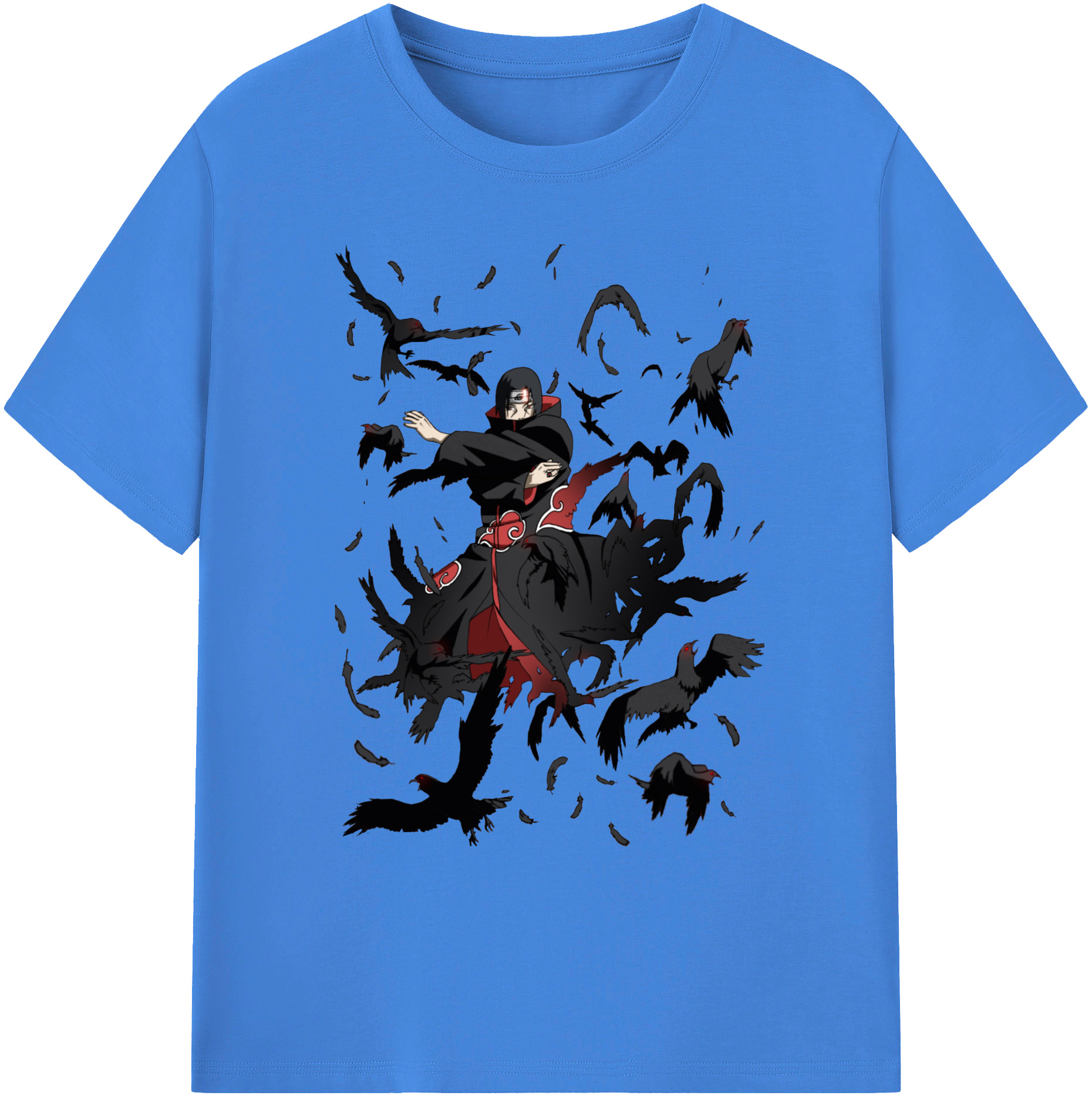 （画像用） NARUTO -ナルト- うちは イタチ Uchiha Itachi 綿100％ メンズ半袖Tシャツ｜肌触りやわらか＆通気性