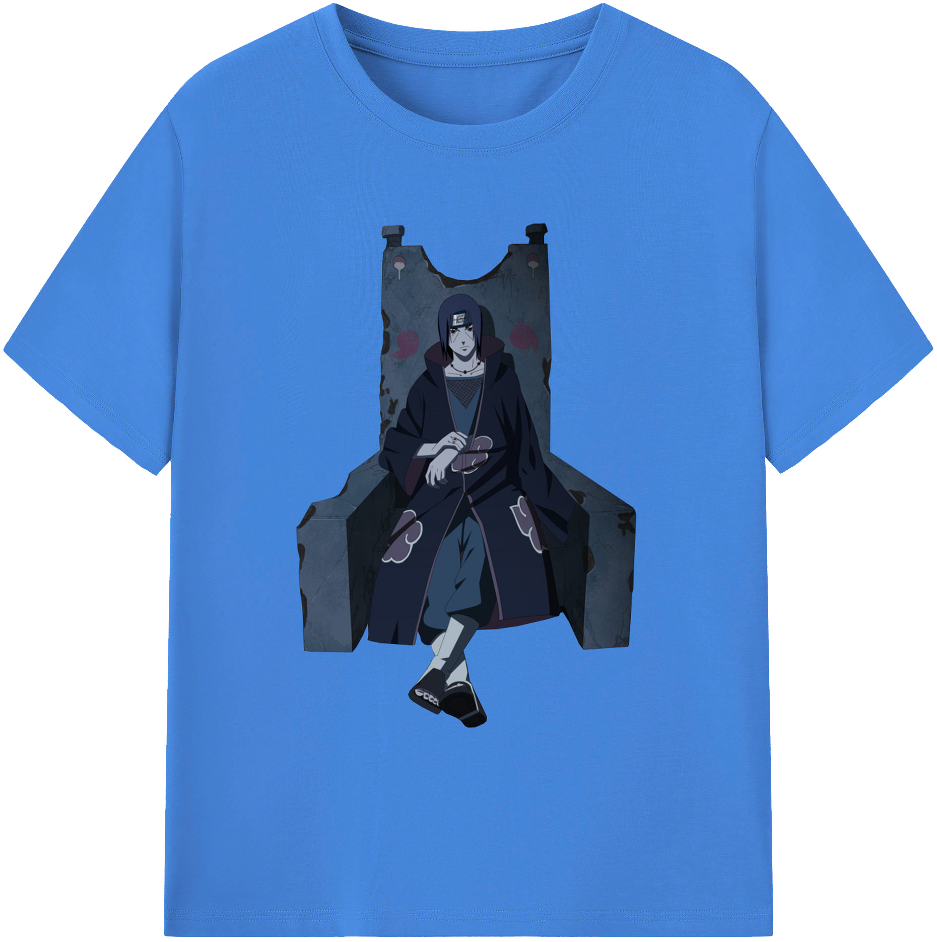 （画像用） NARUTO -ナルト- うちは イタチ Uchiha Itachi 綿100％ メンズ半袖Tシャツ｜肌触りやわらか＆通気性