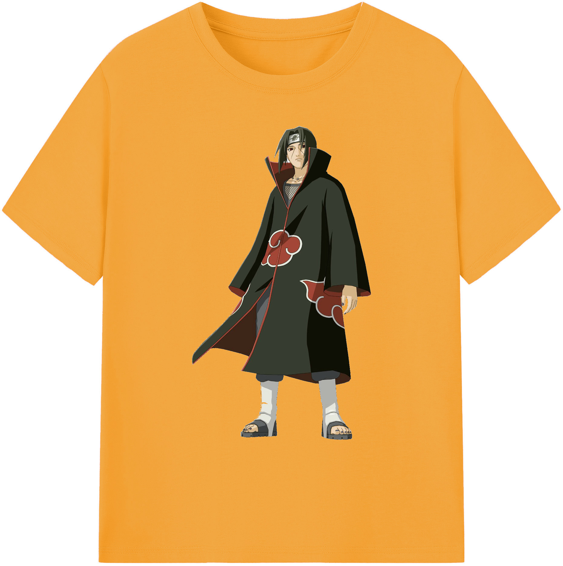 （画像用） NARUTO -ナルト- うちは イタチ Uchiha Itachi 綿100％ メンズ半袖Tシャツ｜肌触りやわらか＆通気性