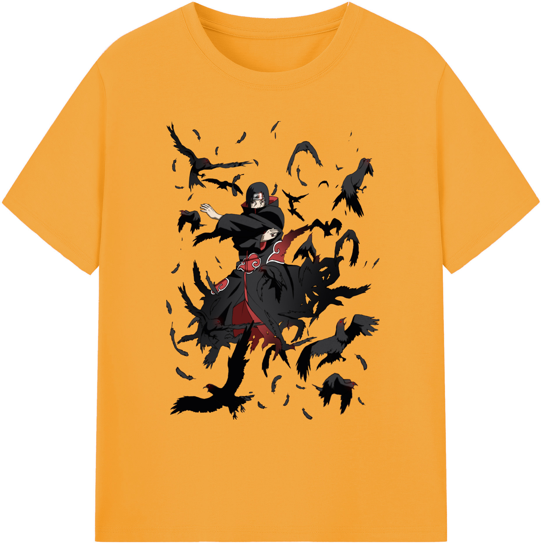 （画像用） NARUTO -ナルト- うちは イタチ Uchiha Itachi 綿100％ メンズ半袖Tシャツ｜肌触りやわらか＆通気性