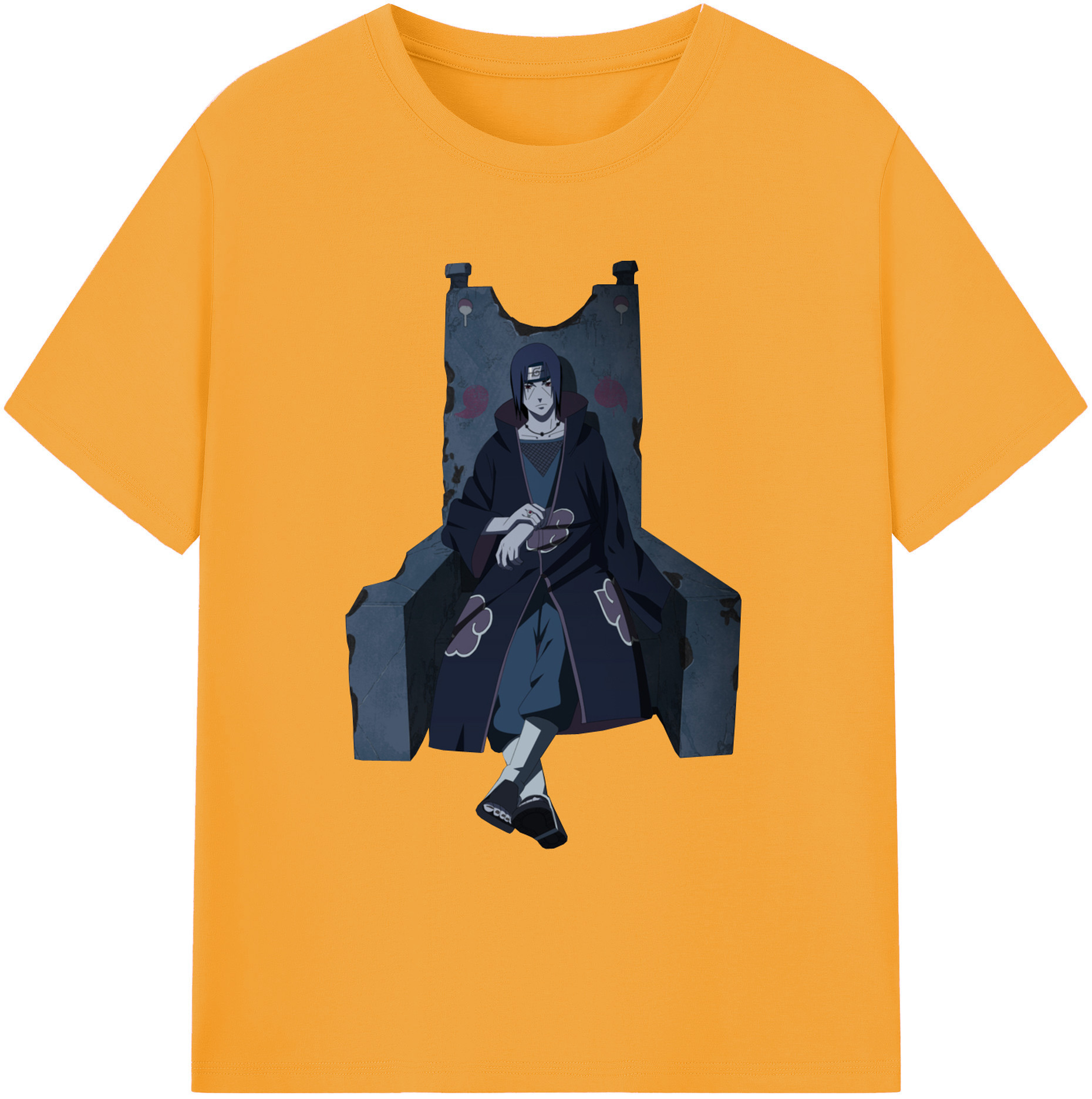 （画像用） NARUTO -ナルト- うちは イタチ Uchiha Itachi 綿100％ メンズ半袖Tシャツ｜肌触りやわらか＆通気性