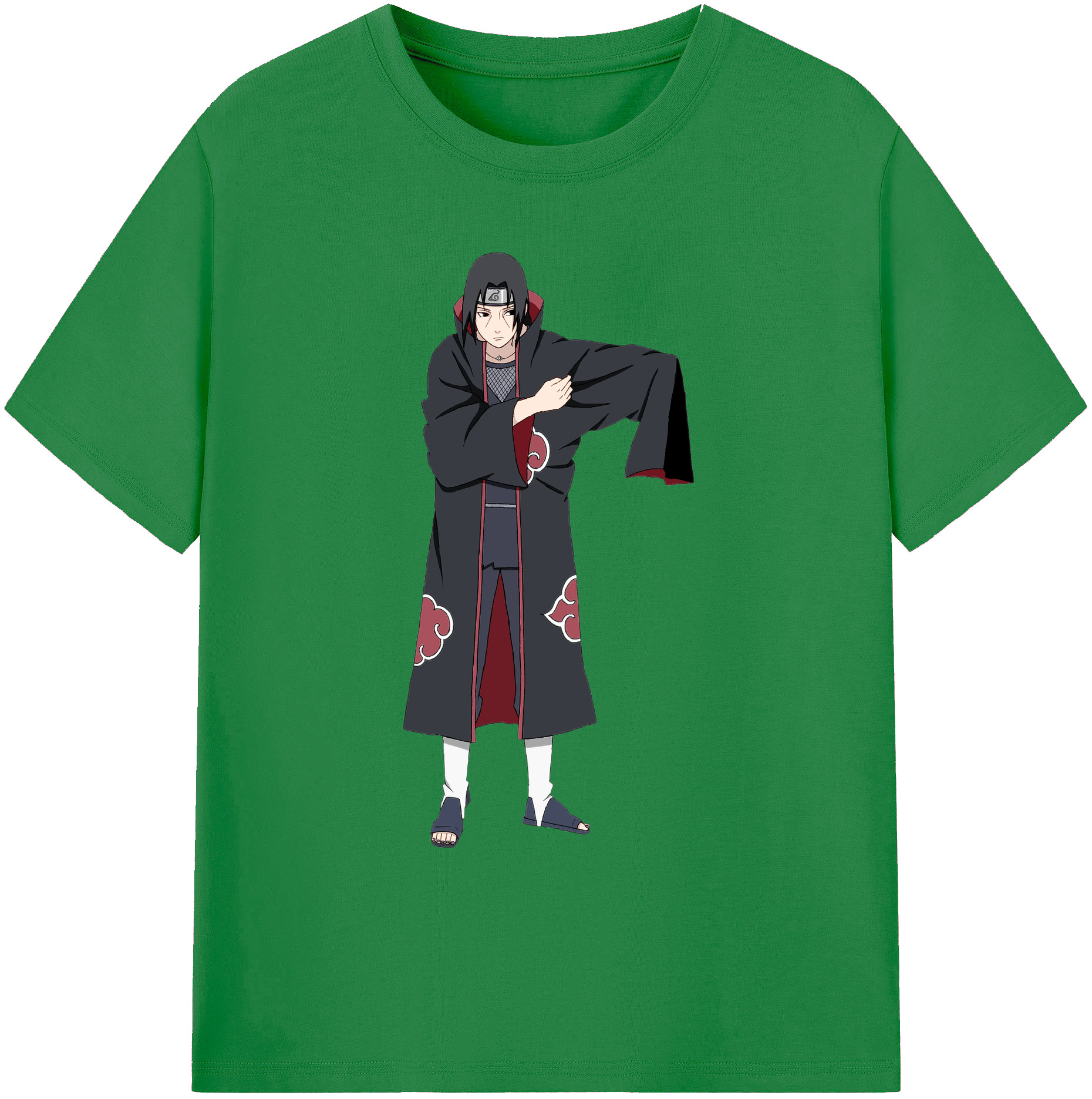 （画像用） NARUTO -ナルト- うちは イタチ Uchiha Itachi 綿100％ メンズ半袖Tシャツ｜肌触りやわらか＆通気性