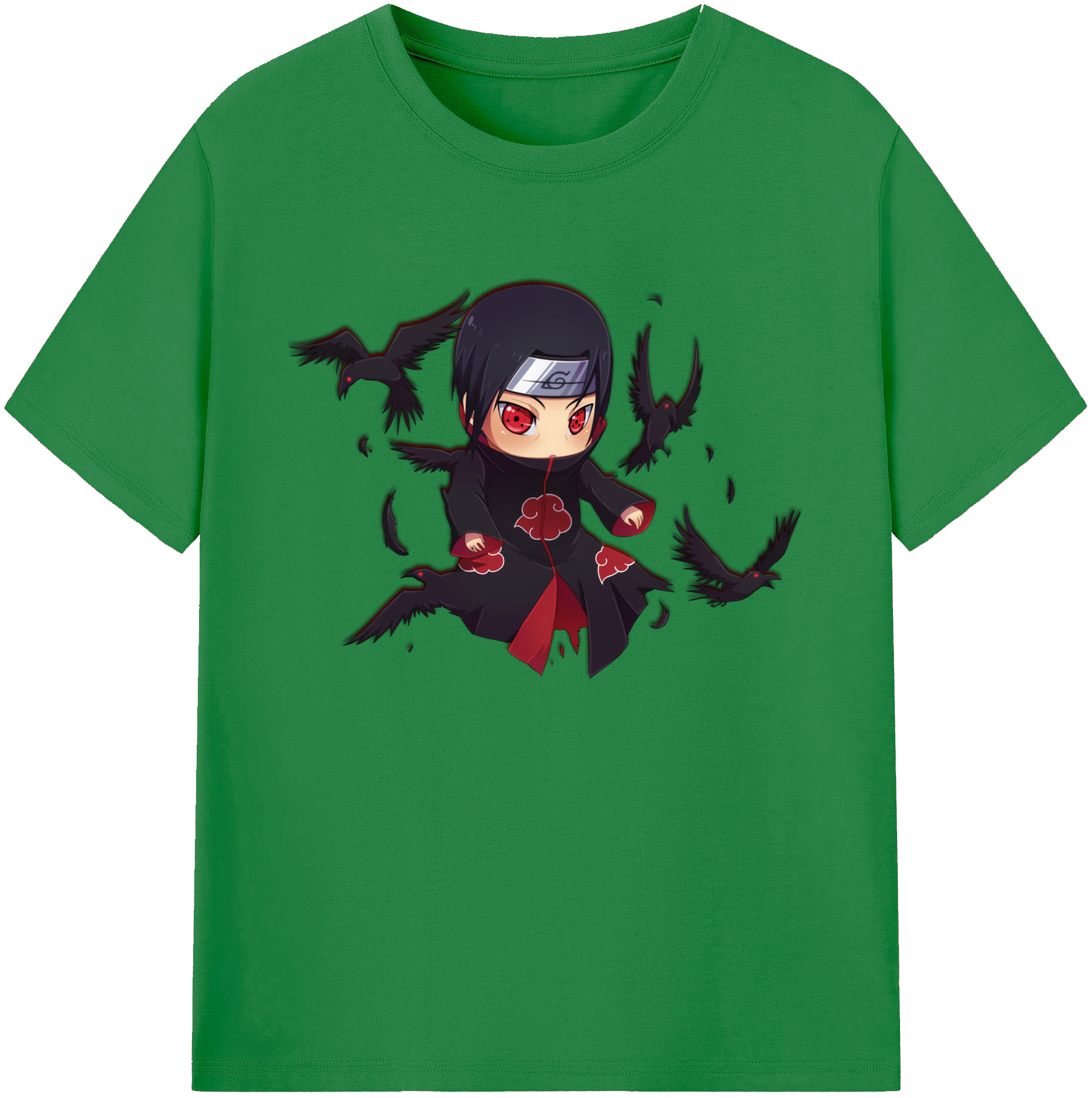 （画像用） NARUTO -ナルト- うちは イタチ Uchiha Itachi 綿100％ メンズ半袖Tシャツ｜肌触りやわらか＆通気性