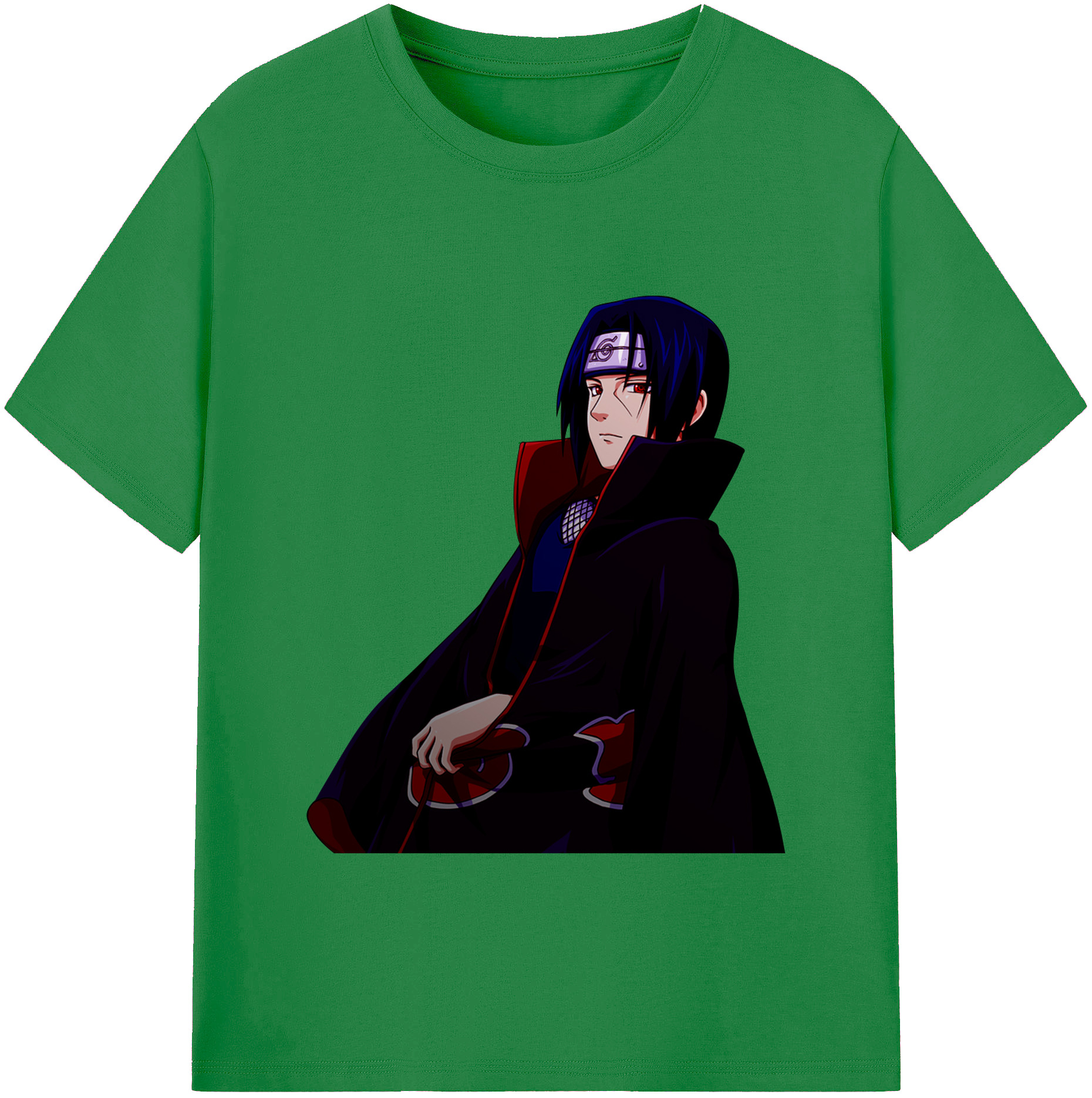 （画像用） NARUTO -ナルト- うちは イタチ Uchiha Itachi 綿100％ メンズ半袖Tシャツ｜肌触りやわらか＆通気性