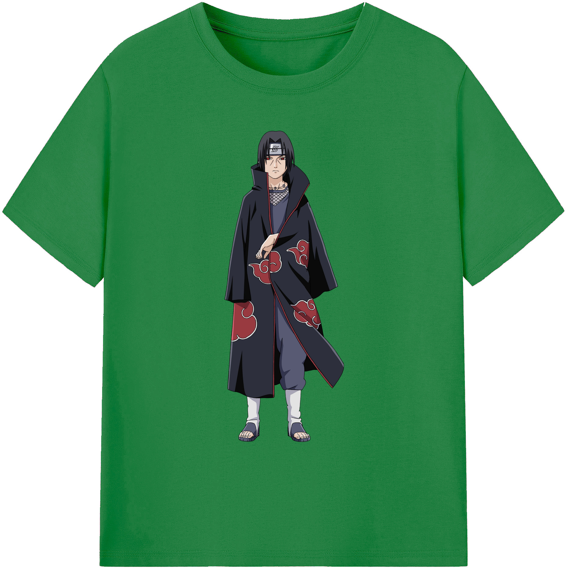 （画像用） NARUTO -ナルト- うちは イタチ Uchiha Itachi 綿100％ メンズ半袖Tシャツ｜肌触りやわらか＆通気性