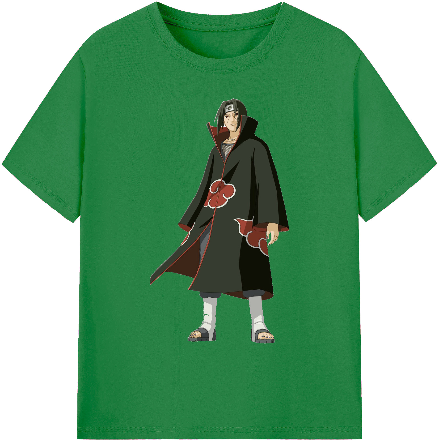（画像用） NARUTO -ナルト- うちは イタチ Uchiha Itachi 綿100％ メンズ半袖Tシャツ｜肌触りやわらか＆通気性