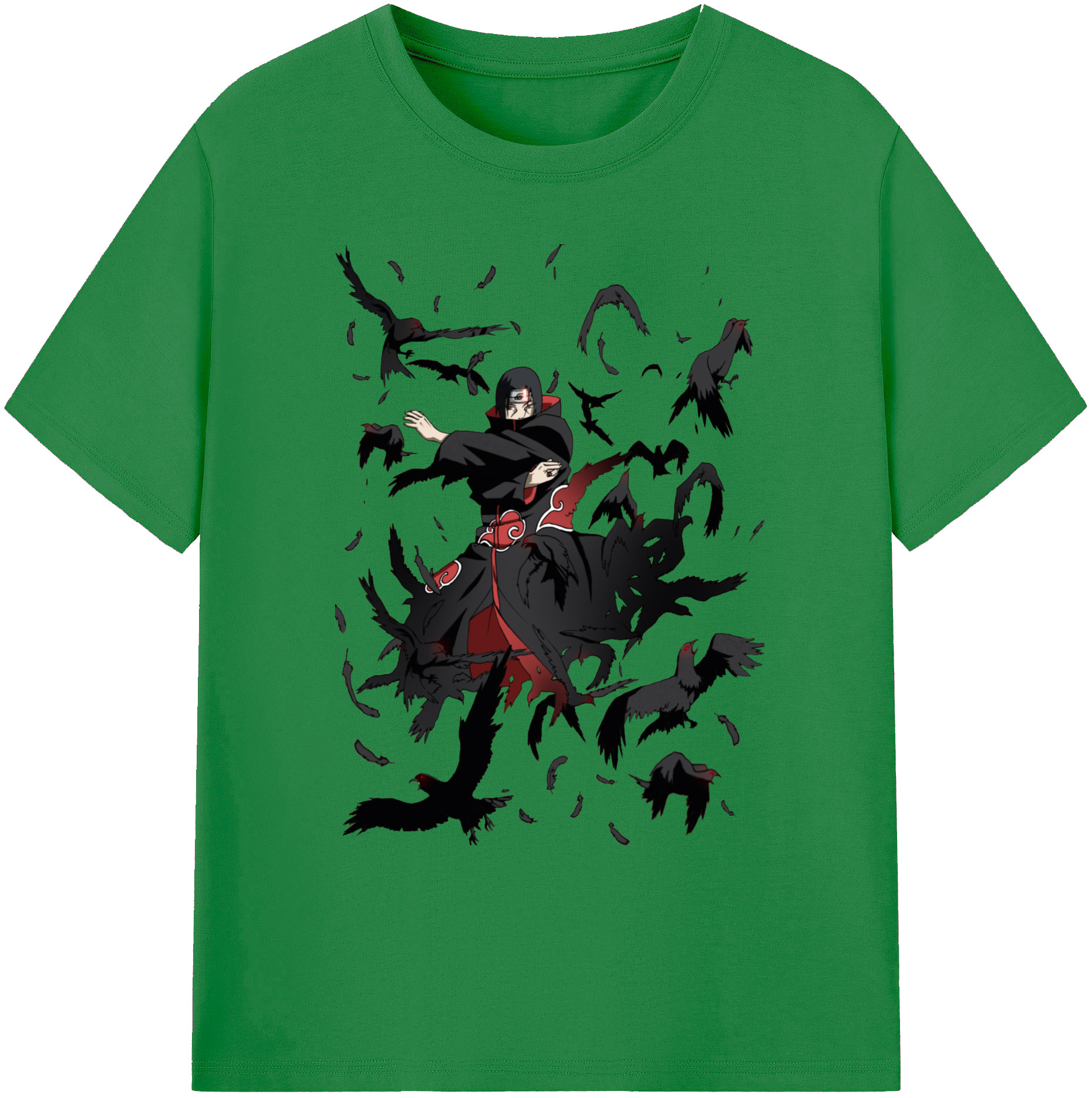 （画像用） NARUTO -ナルト- うちは イタチ Uchiha Itachi 綿100％ メンズ半袖Tシャツ｜肌触りやわらか＆通気性