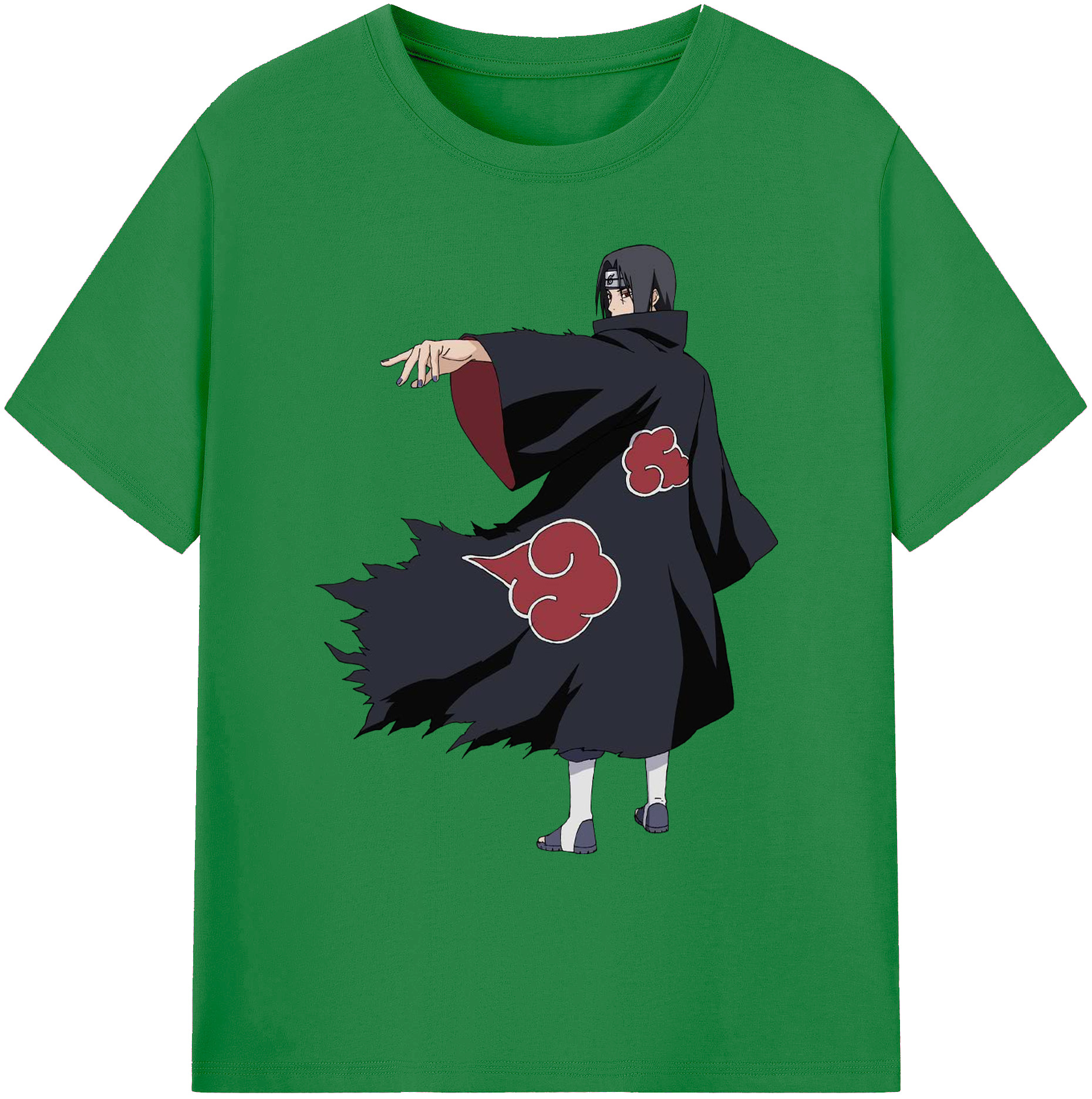 （画像用） NARUTO -ナルト- うちは イタチ Uchiha Itachi 綿100％ メンズ半袖Tシャツ｜肌触りやわらか＆通気性