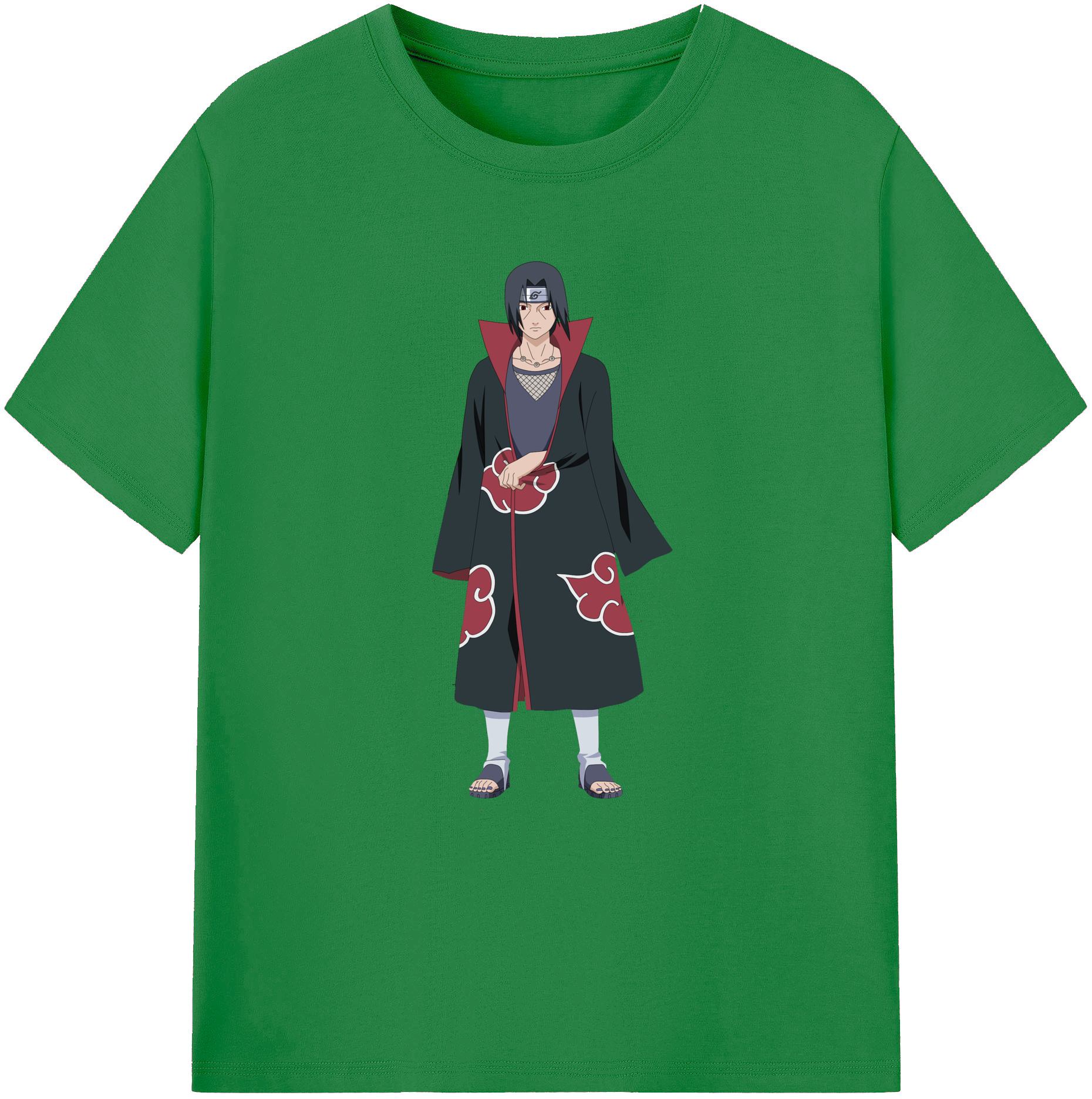 （画像用） NARUTO -ナルト- うちは イタチ Uchiha Itachi 綿100％ メンズ半袖Tシャツ｜肌触りやわらか＆通気性