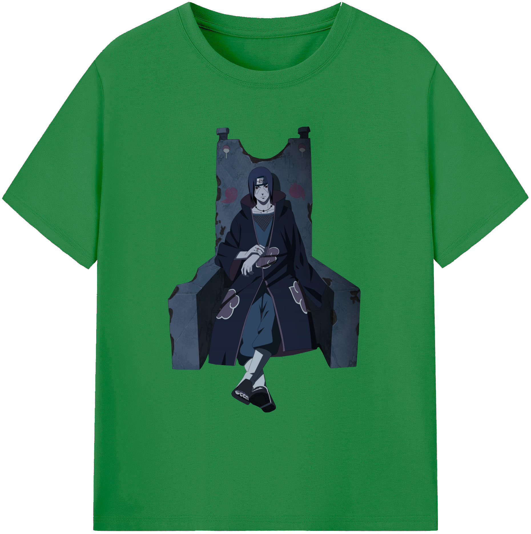 （画像用） NARUTO -ナルト- うちは イタチ Uchiha Itachi 綿100％ メンズ半袖Tシャツ｜肌触りやわらか＆通気性