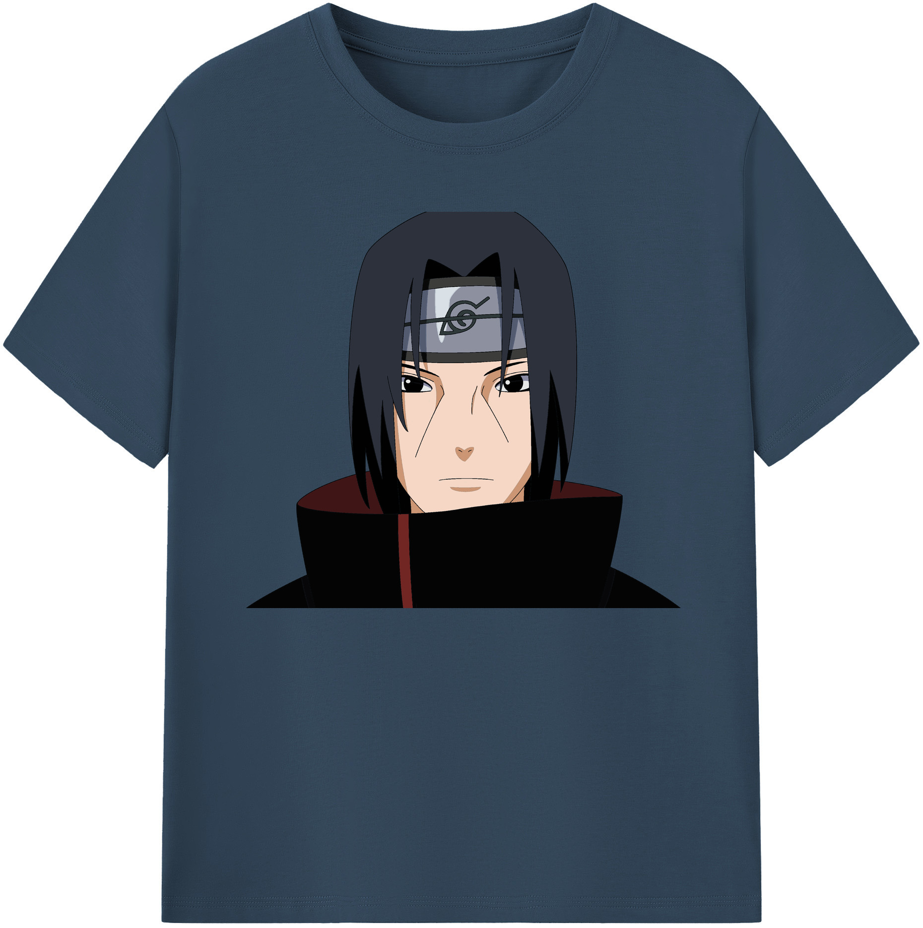 （画像用） NARUTO -ナルト- うちは イタチ Uchiha Itachi 綿100％ メンズ半袖Tシャツ｜肌触りやわらか＆通気性