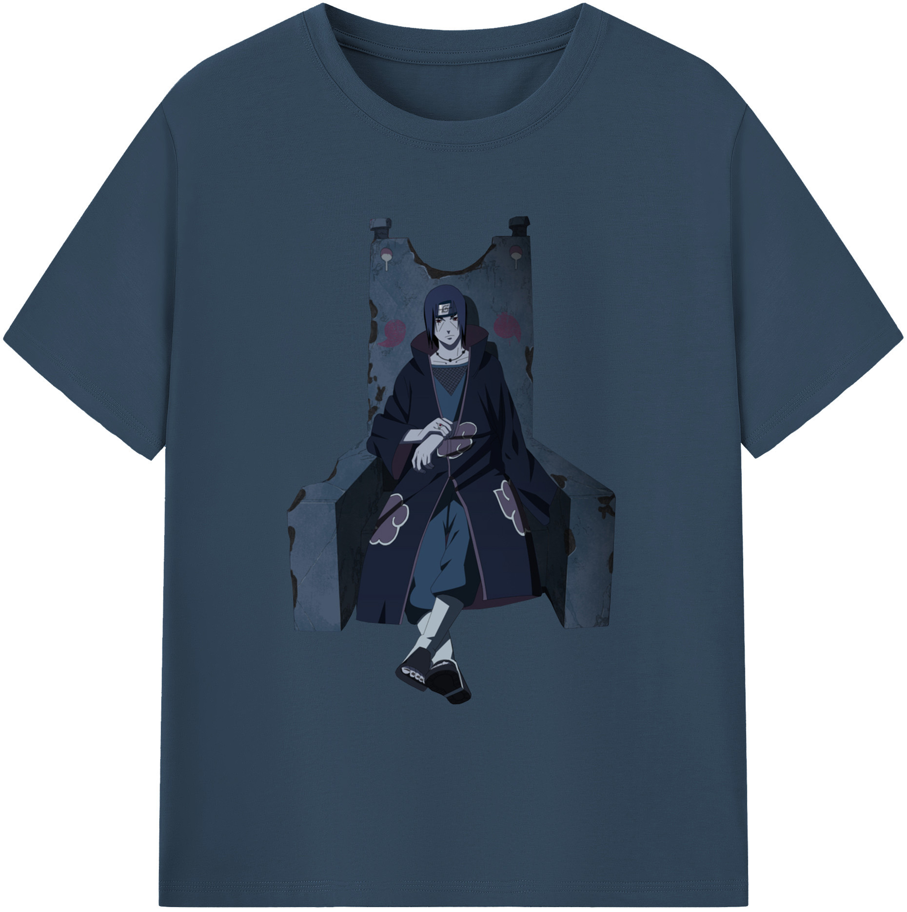 （画像用） NARUTO -ナルト- うちは イタチ Uchiha Itachi 綿100％ メンズ半袖Tシャツ｜肌触りやわらか＆通気性