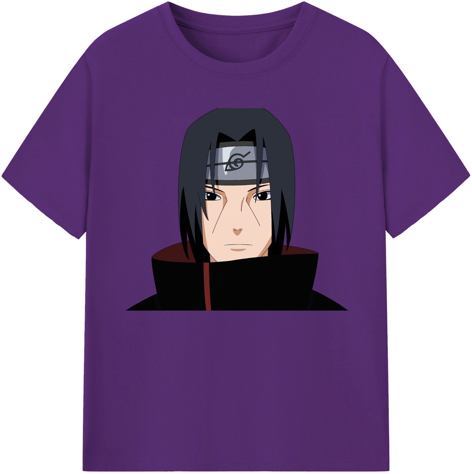 （画像用） NARUTO -ナルト- うちは イタチ Uchiha Itachi 綿100％ メンズ半袖Tシャツ｜肌触りやわらか＆通気性