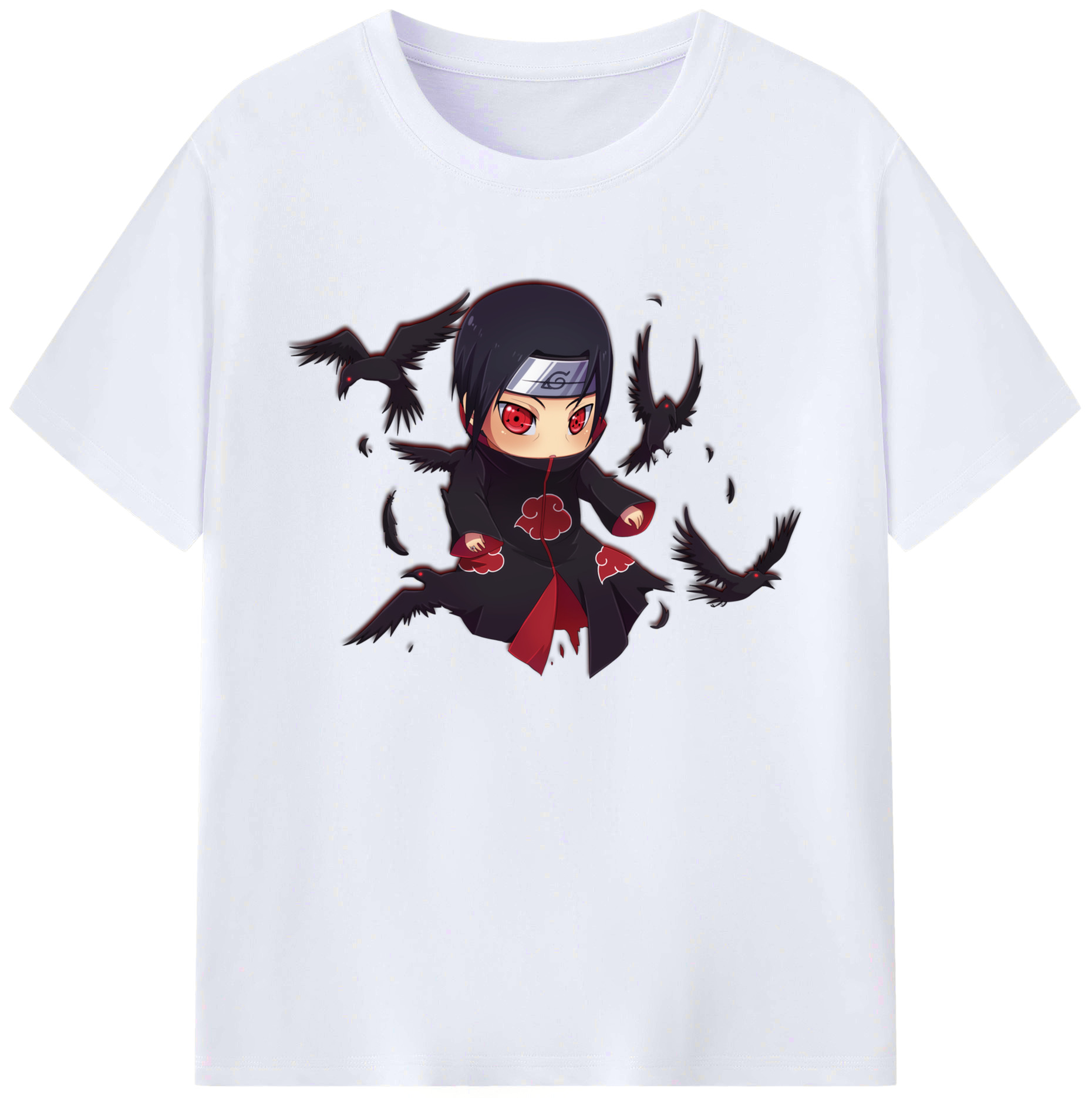 （画像用） NARUTO -ナルト- うちは イタチ Uchiha Itachi 綿100％ メンズ半袖Tシャツ｜肌触りやわらか＆通気性
