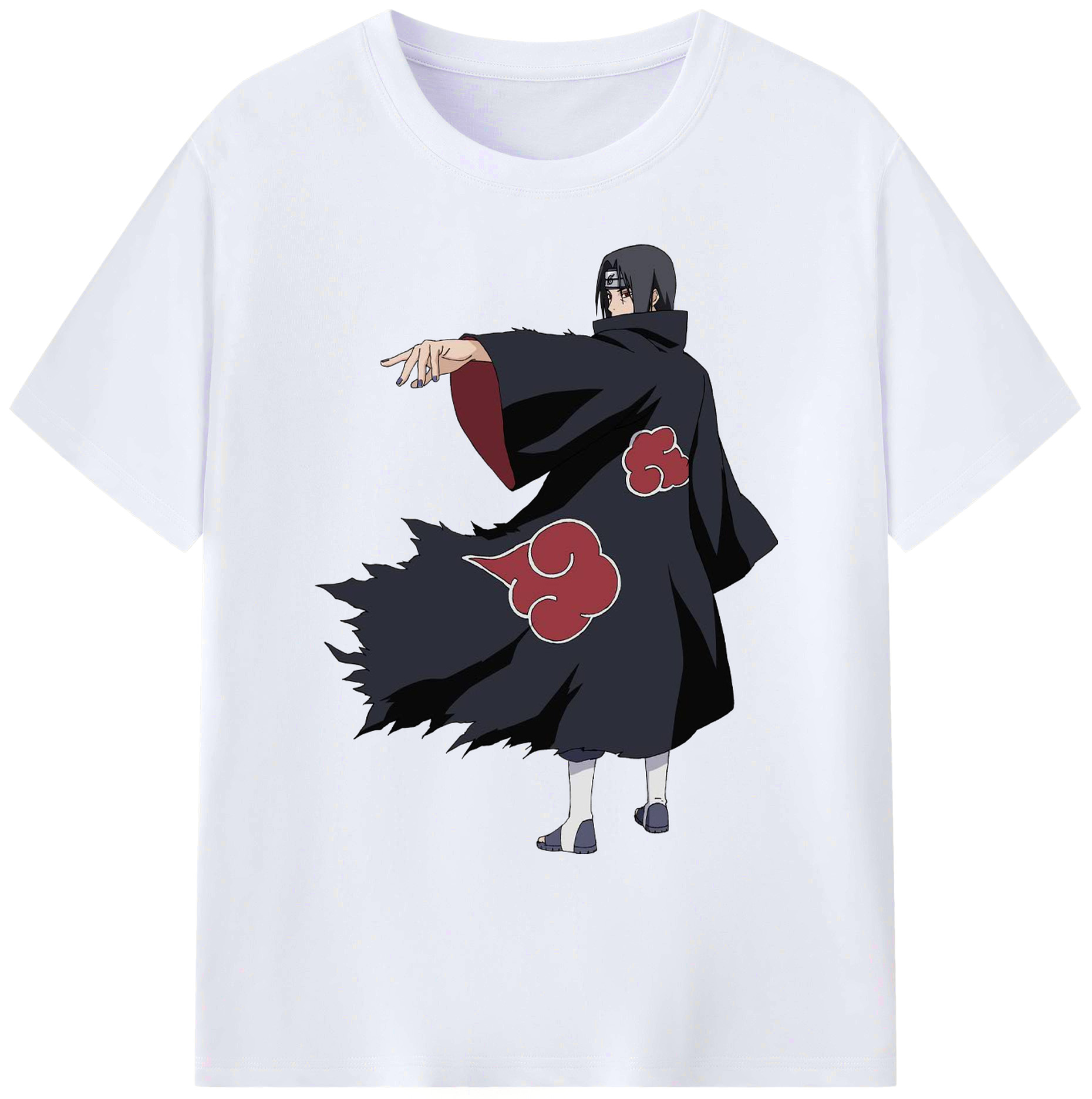 （画像用） NARUTO -ナルト- うちは イタチ Uchiha Itachi 綿100％ メンズ半袖Tシャツ｜肌触りやわらか＆通気性