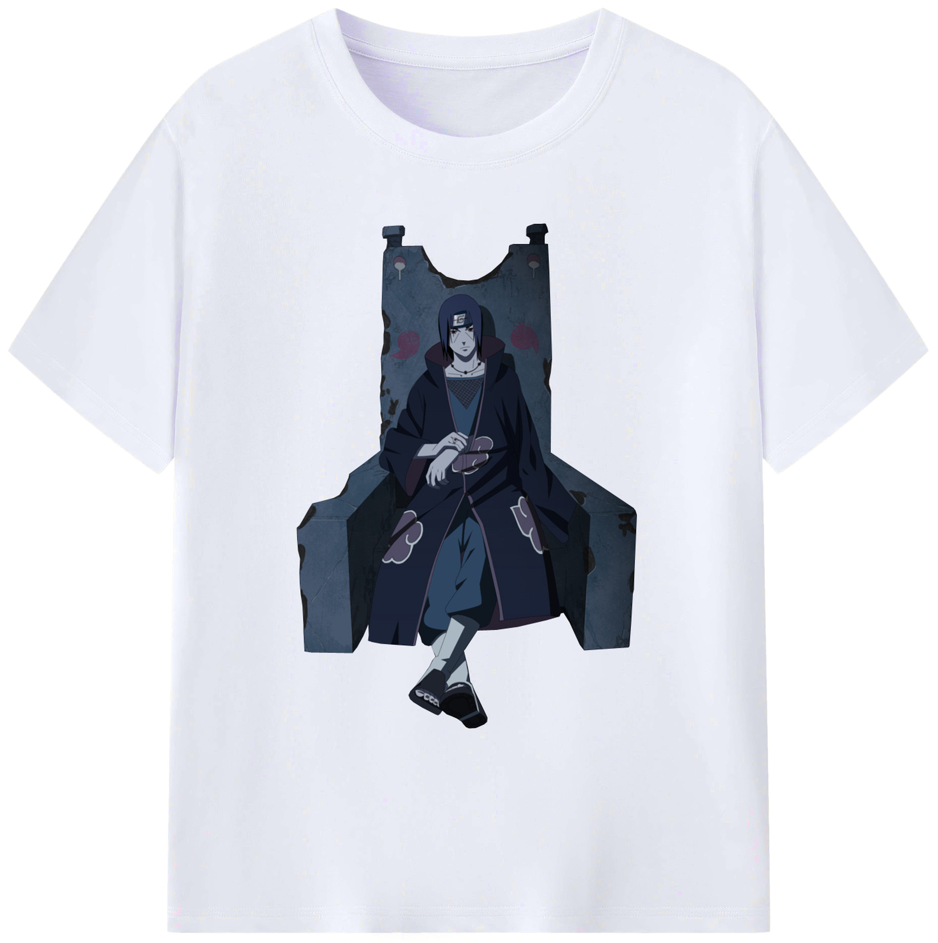 （画像用） NARUTO -ナルト- うちは イタチ Uchiha Itachi 綿100％ メンズ半袖Tシャツ｜肌触りやわらか＆通気性