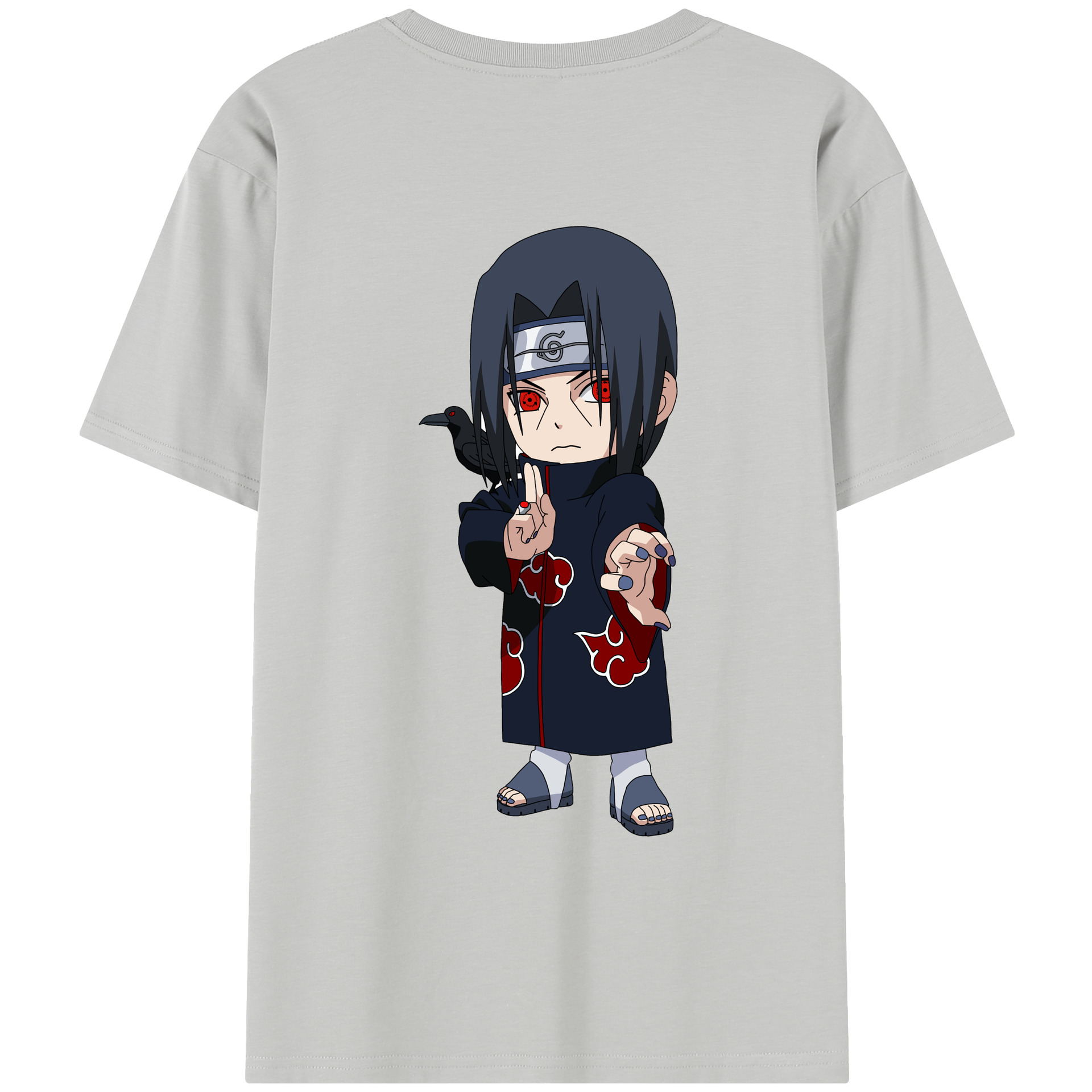 （画像用） NARUTO -ナルト- うちは イタチ Uchiha Itachi レディース半袖Tシャツ(バックプリント)