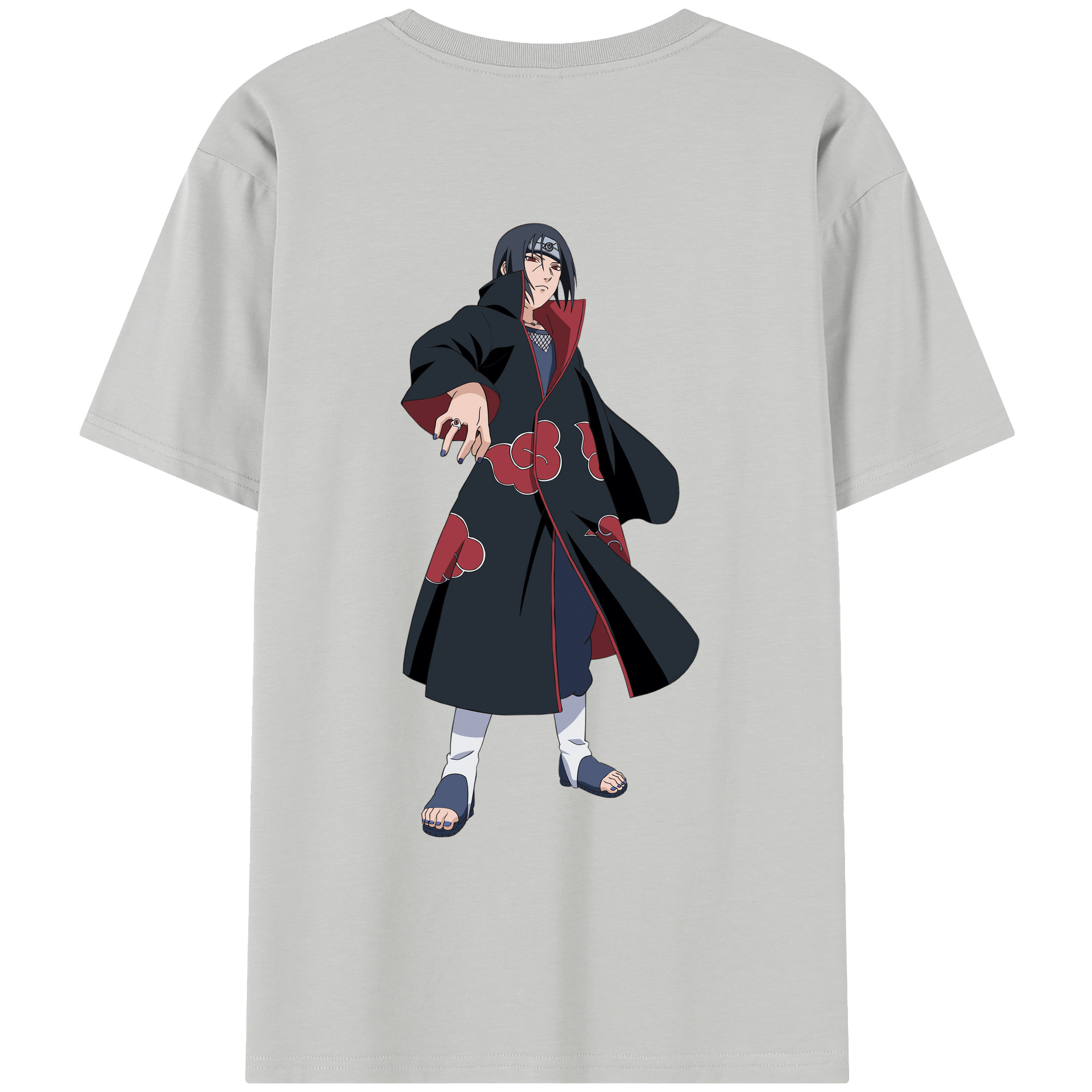（画像用） NARUTO -ナルト- うちは イタチ Uchiha Itachi レディース半袖Tシャツ(バックプリント)