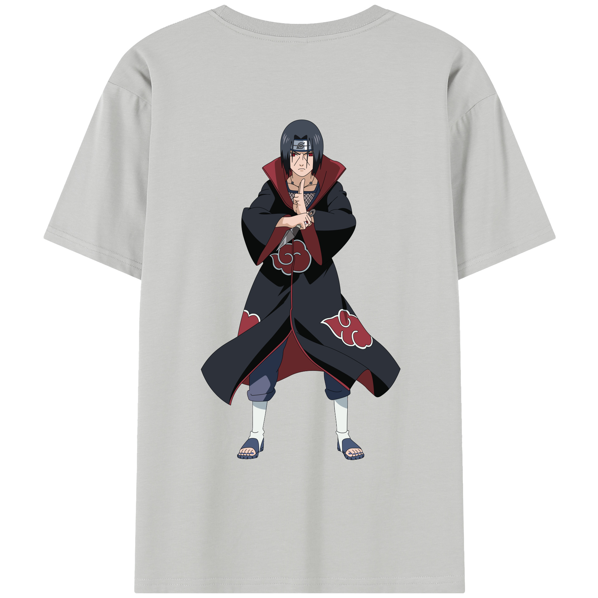 （画像用） NARUTO -ナルト- うちは イタチ Uchiha Itachi レディース半袖Tシャツ(バックプリント)