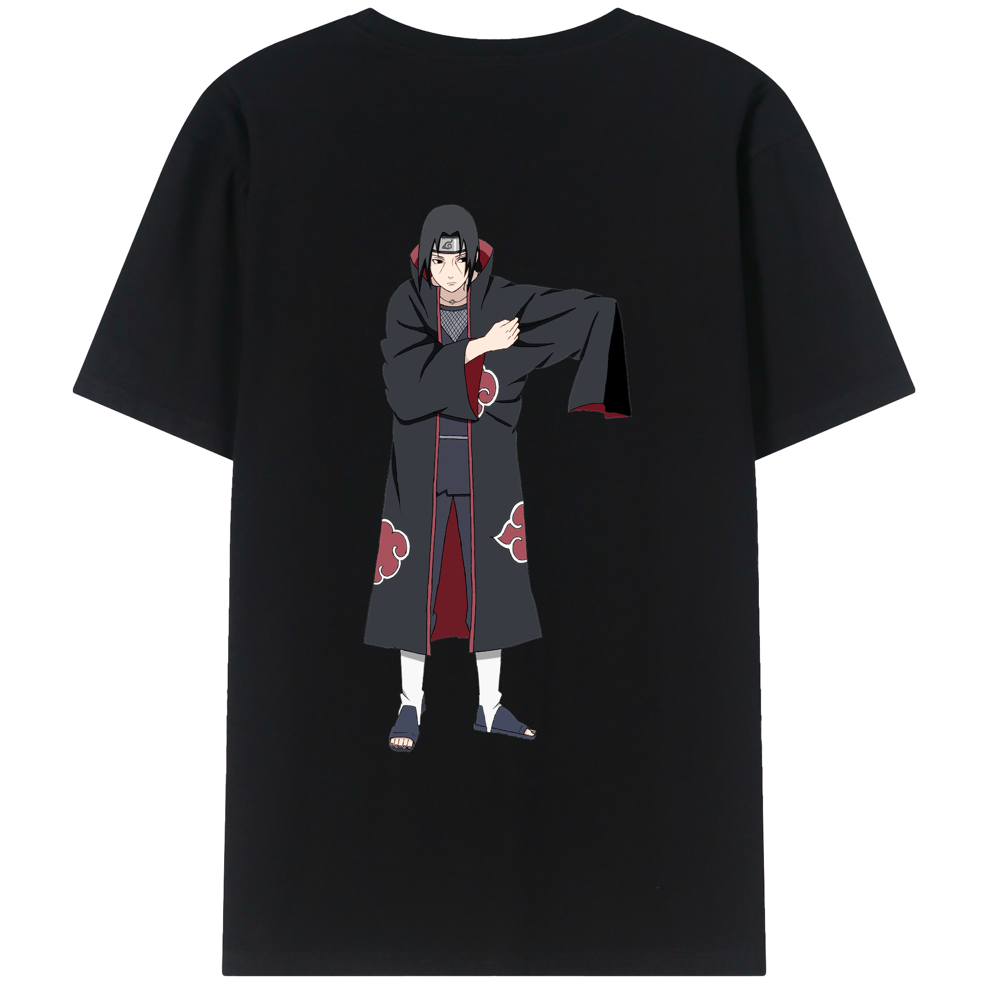（画像用） NARUTO -ナルト- うちは イタチ Uchiha Itachi レディース半袖Tシャツ(バックプリント)