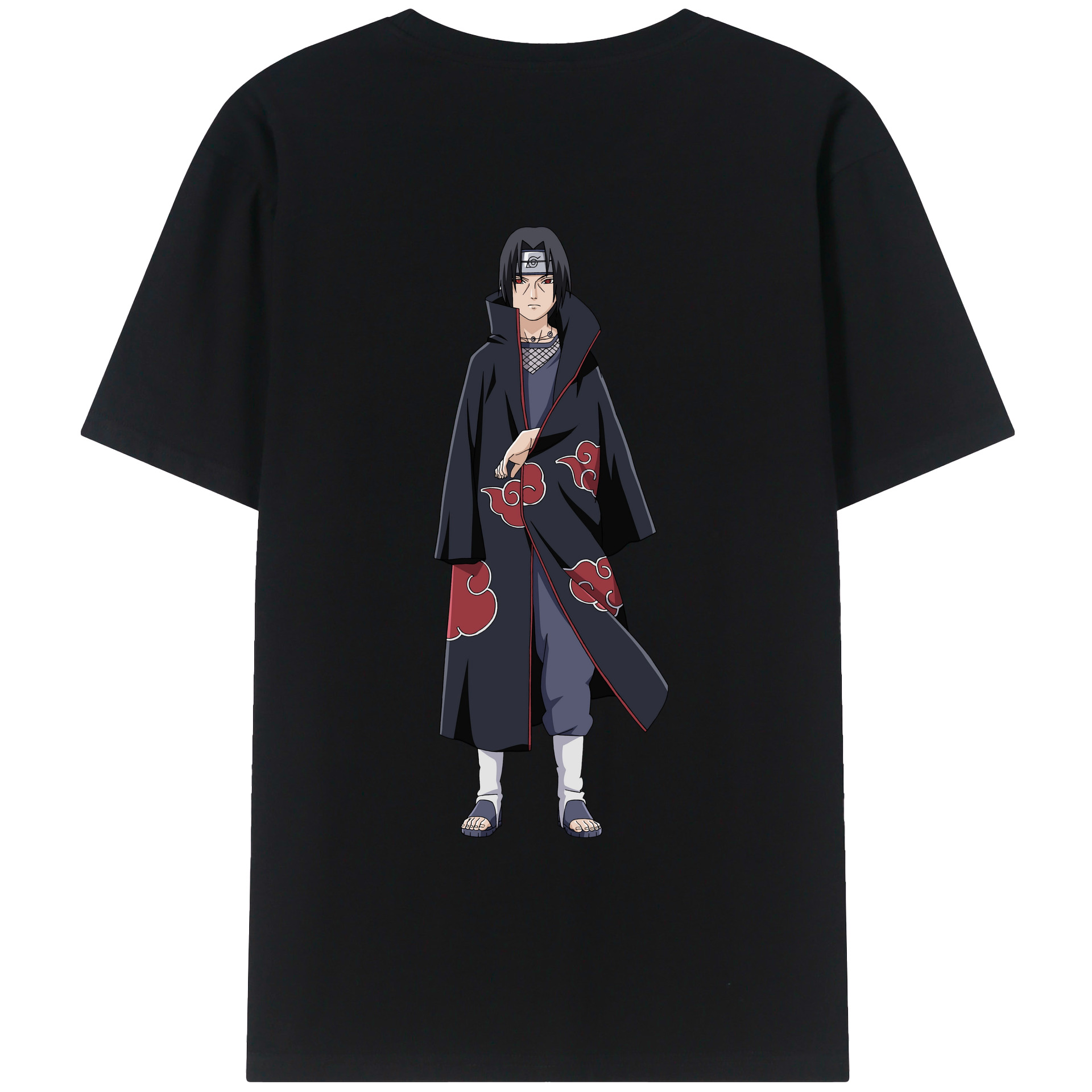 （画像用） NARUTO -ナルト- うちは イタチ Uchiha Itachi レディース半袖Tシャツ(バックプリント)