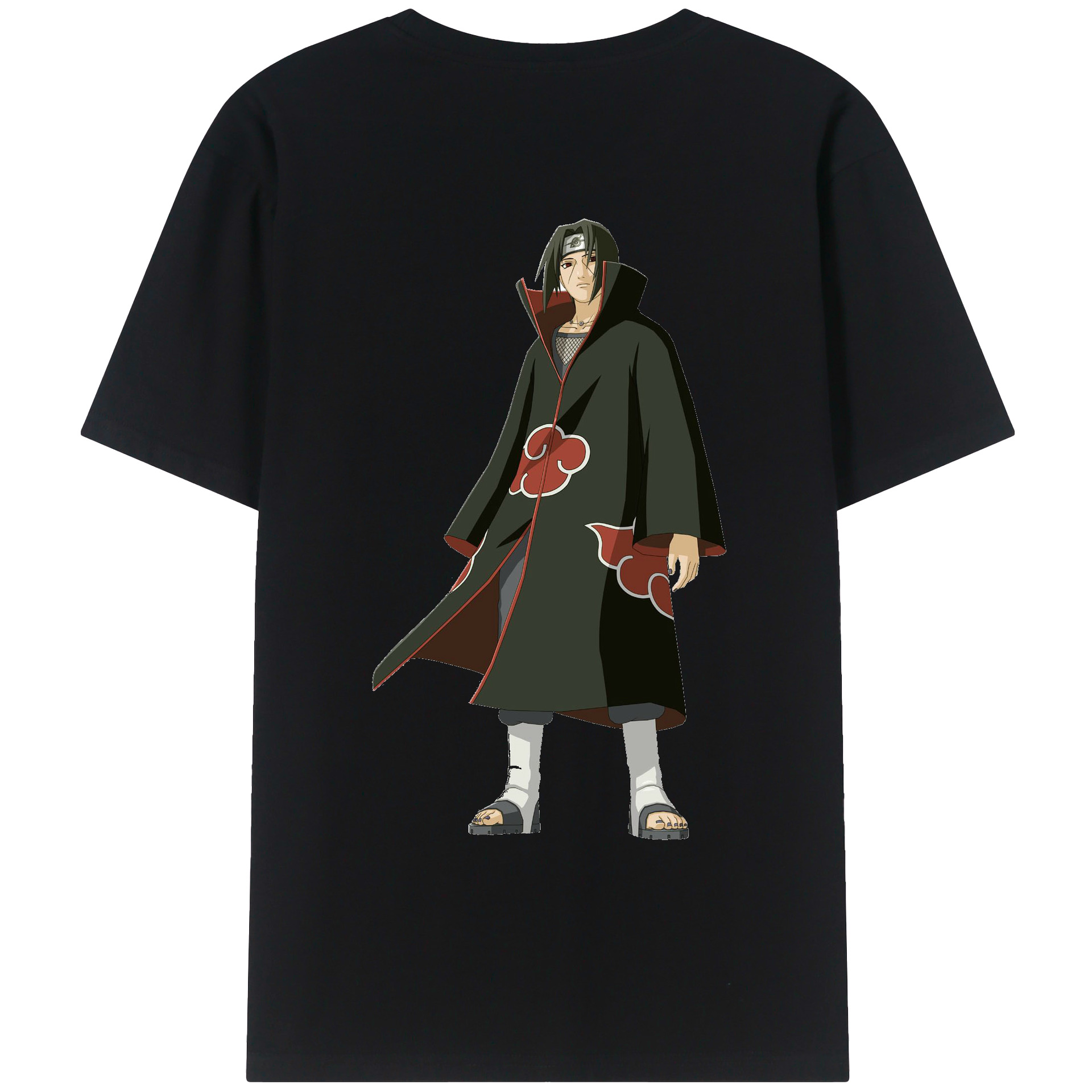 （画像用） NARUTO -ナルト- うちは イタチ Uchiha Itachi レディース半袖Tシャツ(バックプリント)